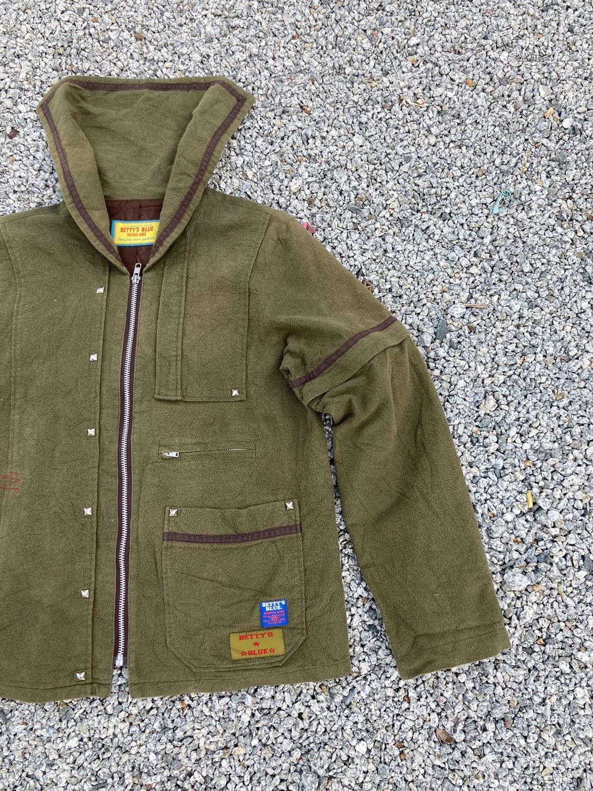 Japanese Brand Distressed Betty’s Blue Shinji Abe Rare Jacket Size US M / EU 48-50 / 2 - 2 Thumbnail