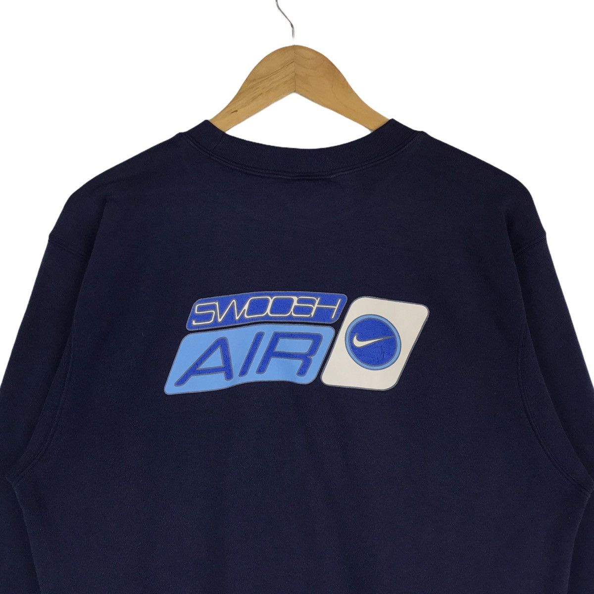Nike Vintage 90s Stunning Nike Air Swoosh Tick Logo Sweatshirt Size US M / EU 48-50 / 2 - 2 Thumbnail