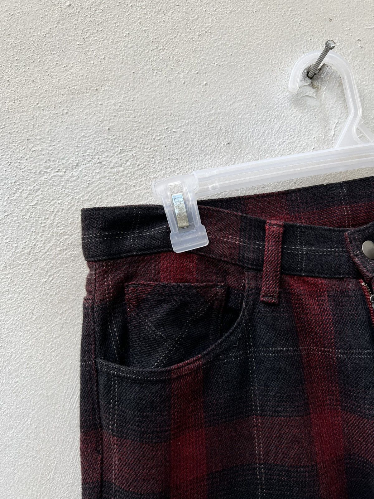 Boycott Vintage Boycott Japan Tartan Plaid Bootcut Jeans Size US 31 - 4 Thumbnail