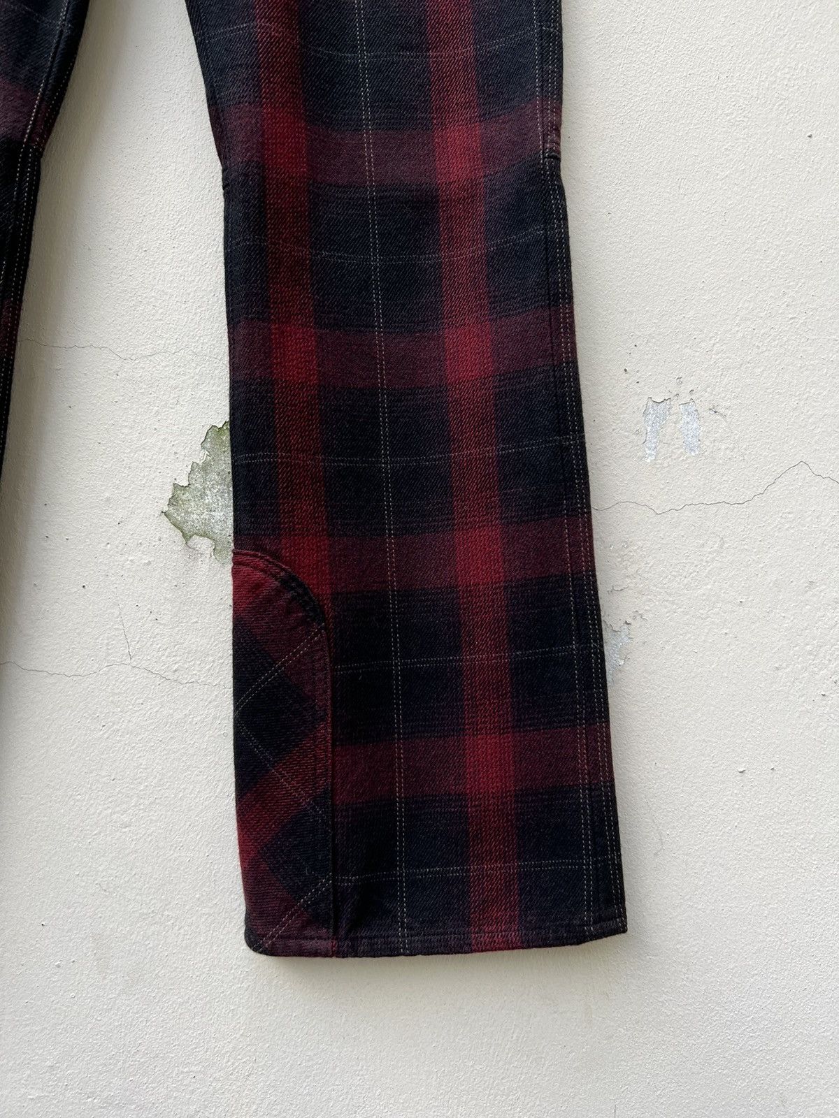 Boycott Vintage Boycott Japan Tartan Plaid Bootcut Jeans Size US 31 - 10 Thumbnail