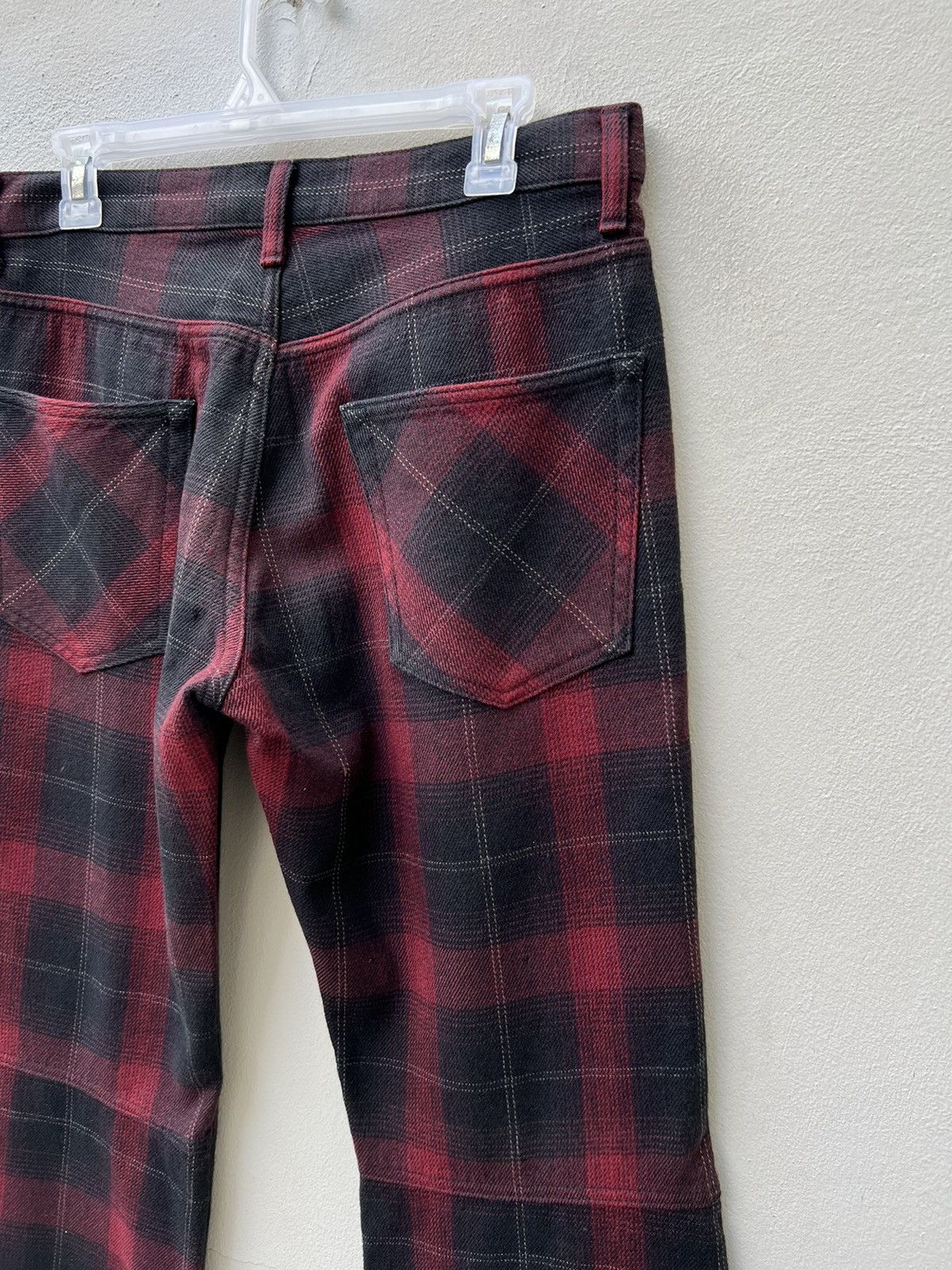 Boycott Vintage Boycott Japan Tartan Plaid Bootcut Jeans Size US 31 - 14 Thumbnail