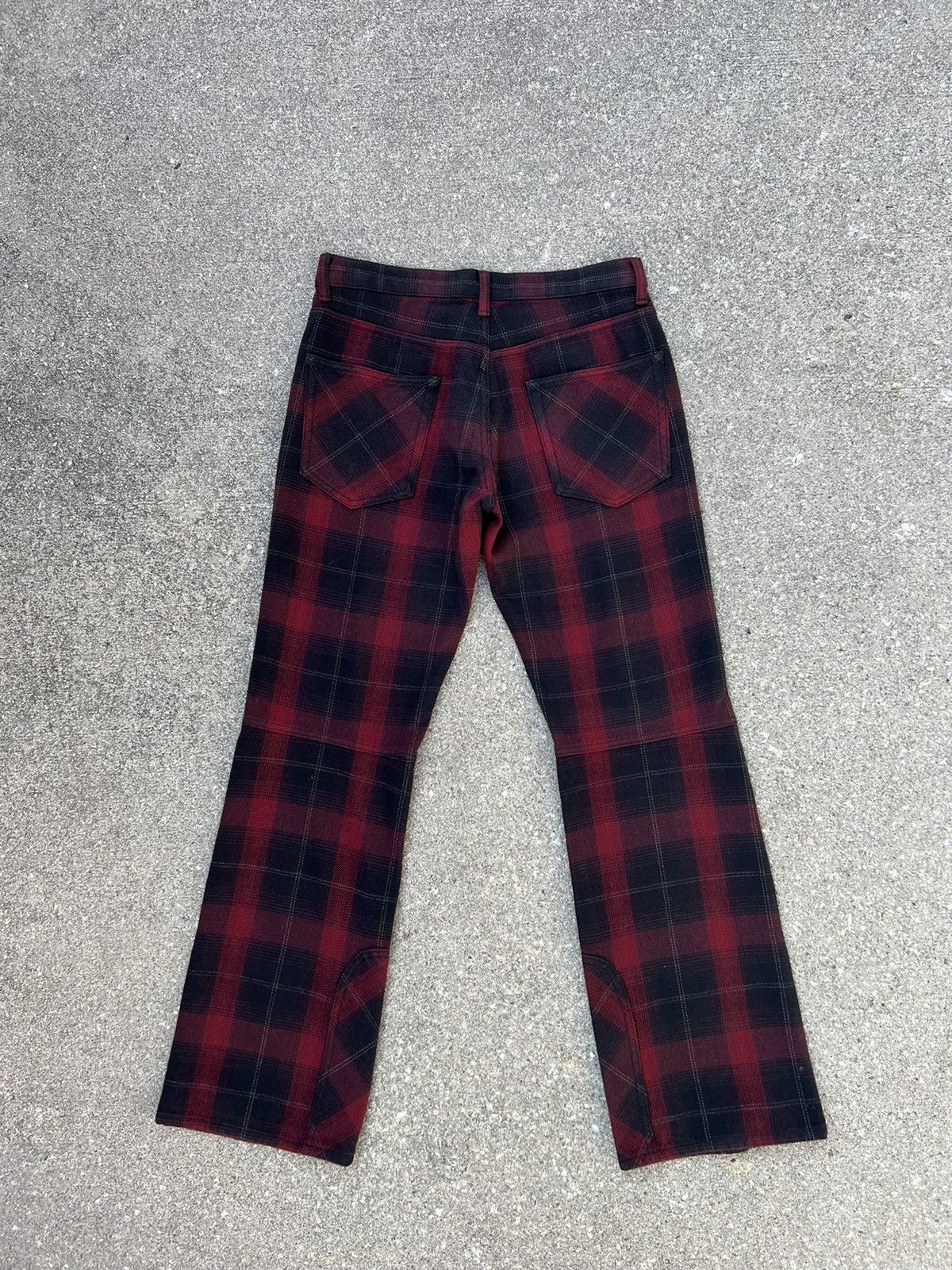 Boycott Vintage Boycott Japan Tartan Plaid Bootcut Jeans Size US 31 - 2 Thumbnail