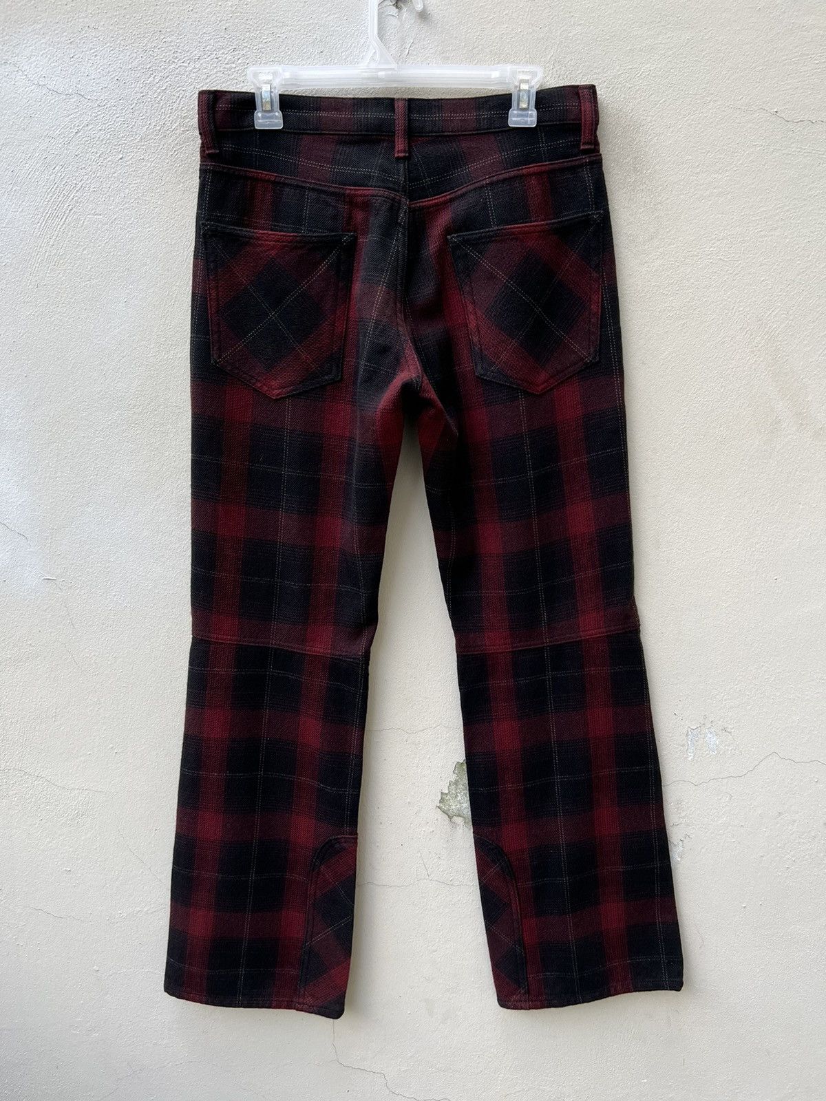 Boycott Vintage Boycott Japan Tartan Plaid Bootcut Jeans Size US 31 - 11 Thumbnail