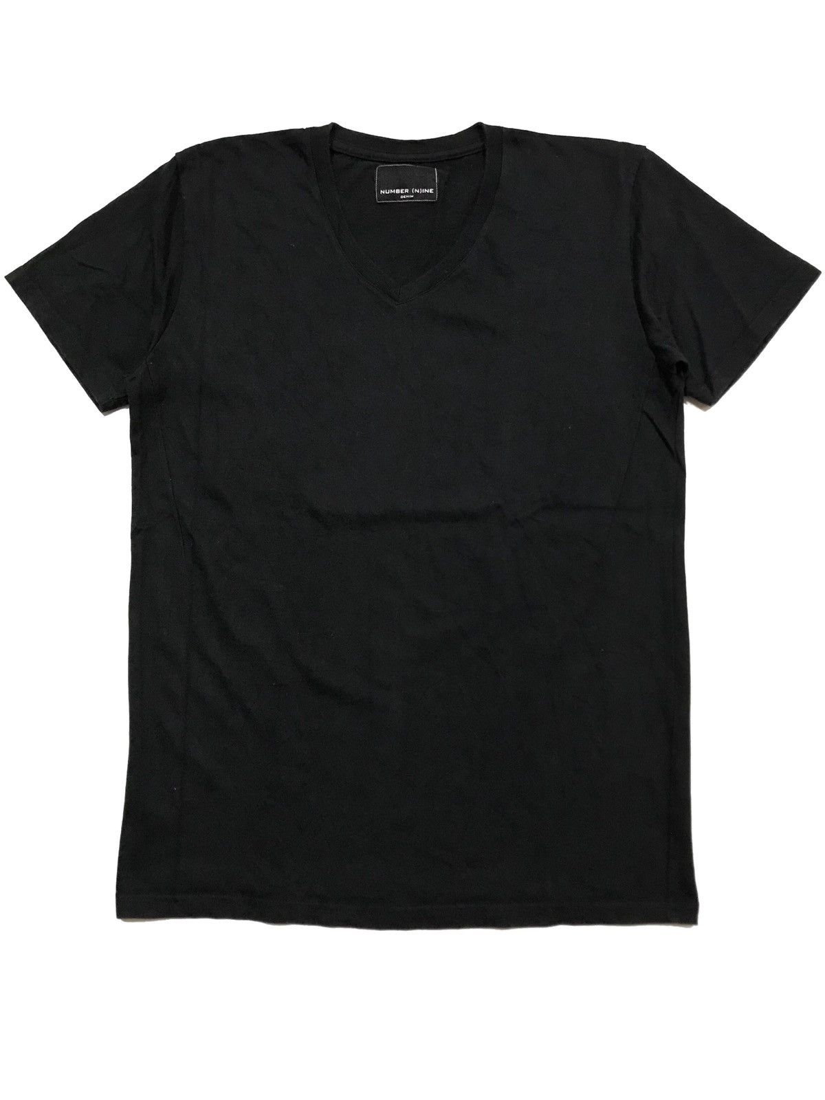 Number (N)ine Embroidered V-Neck T-Shirt Size US L / EU 52-54 / 3 - 1 Thumbnail