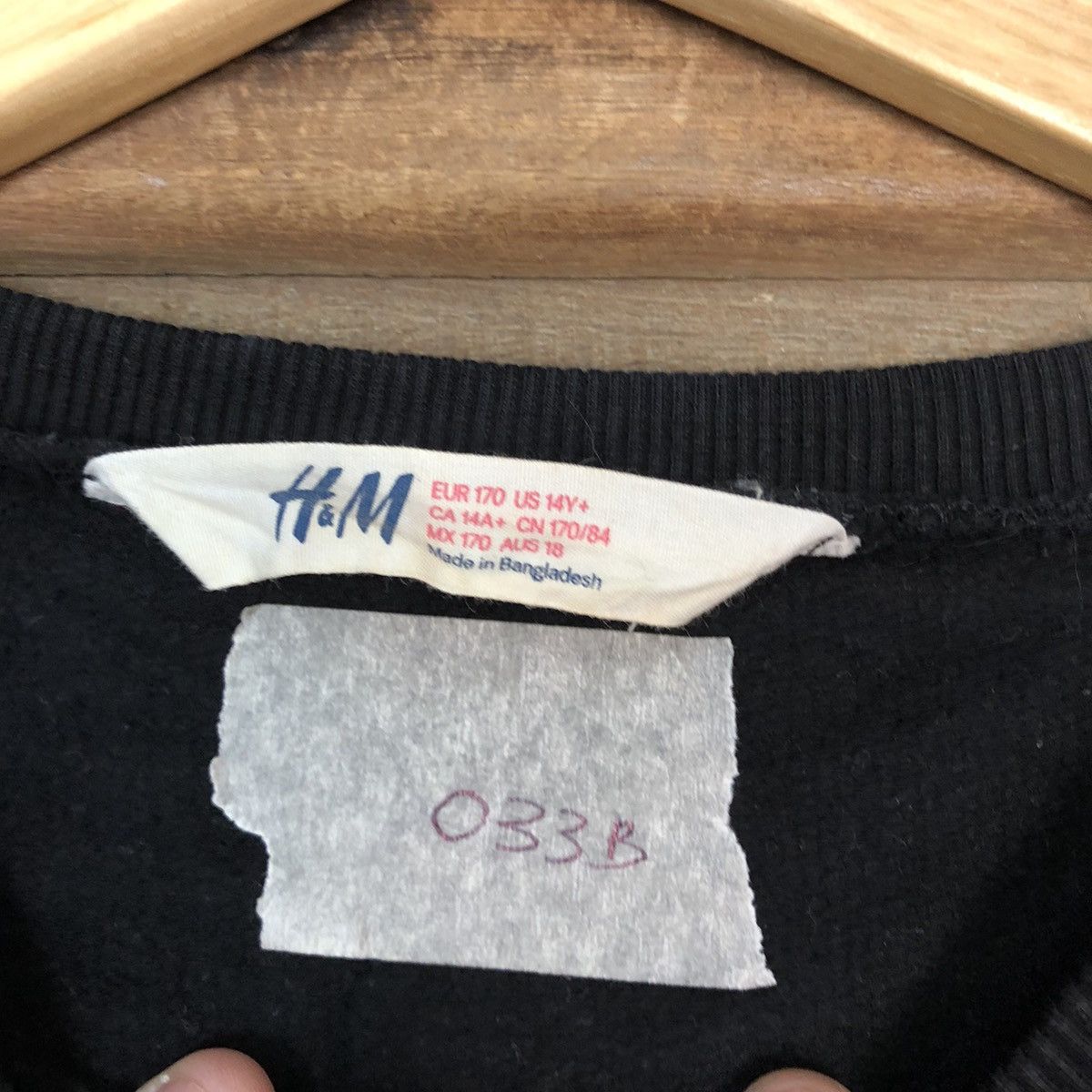 Japanese Brand Space Zero Gravity H&M Black Sweatshirt #033B Size M / US 6-8 / IT 42-44 - 11 Thumbnail