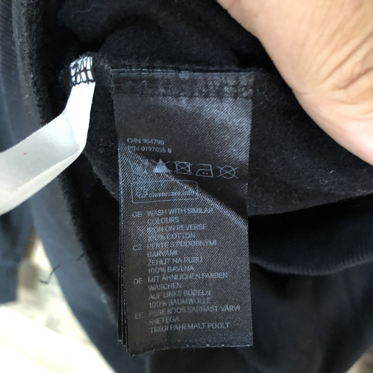 Japanese Brand Space Zero Gravity H&M Black Sweatshirt #033B Size M / US 6-8 / IT 42-44 - 13 Thumbnail