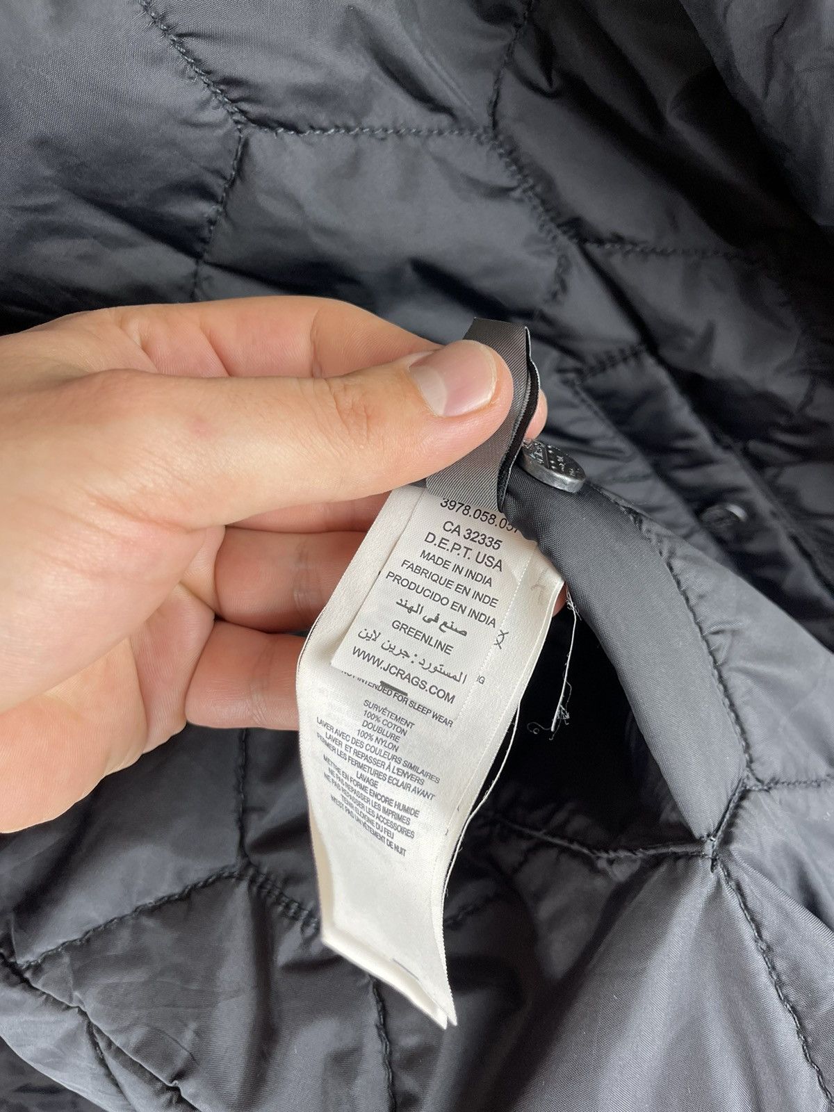 Other J.C. Rags quilted reversible nylon cotton full zip jacket Size US M / EU 48-50 / 2 - 11 Thumbnail