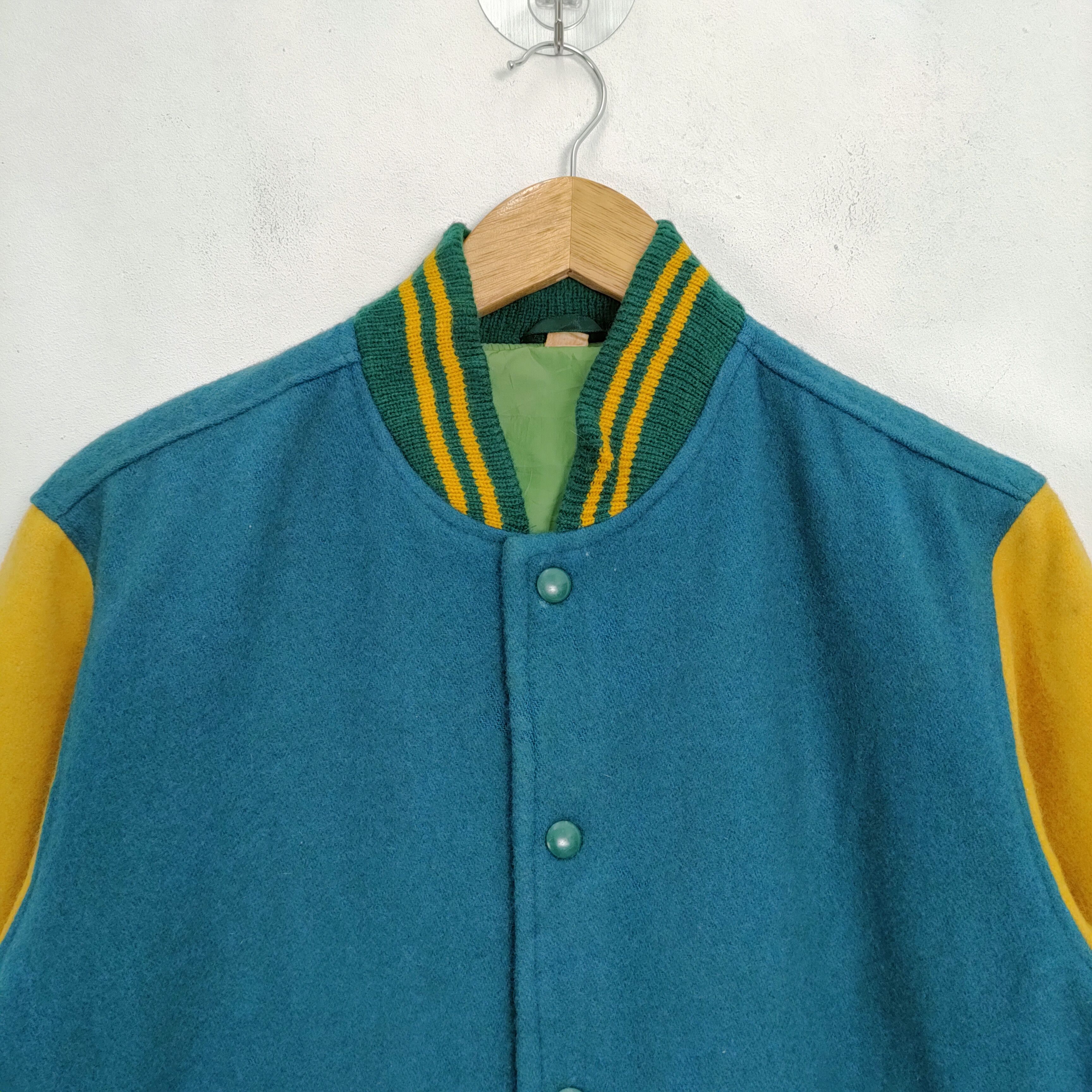 Japanese Brand JAPANESE BRAND WOOL VARSITY JACKET Size US M / EU 48-50 / 2 - 2 Thumbnail