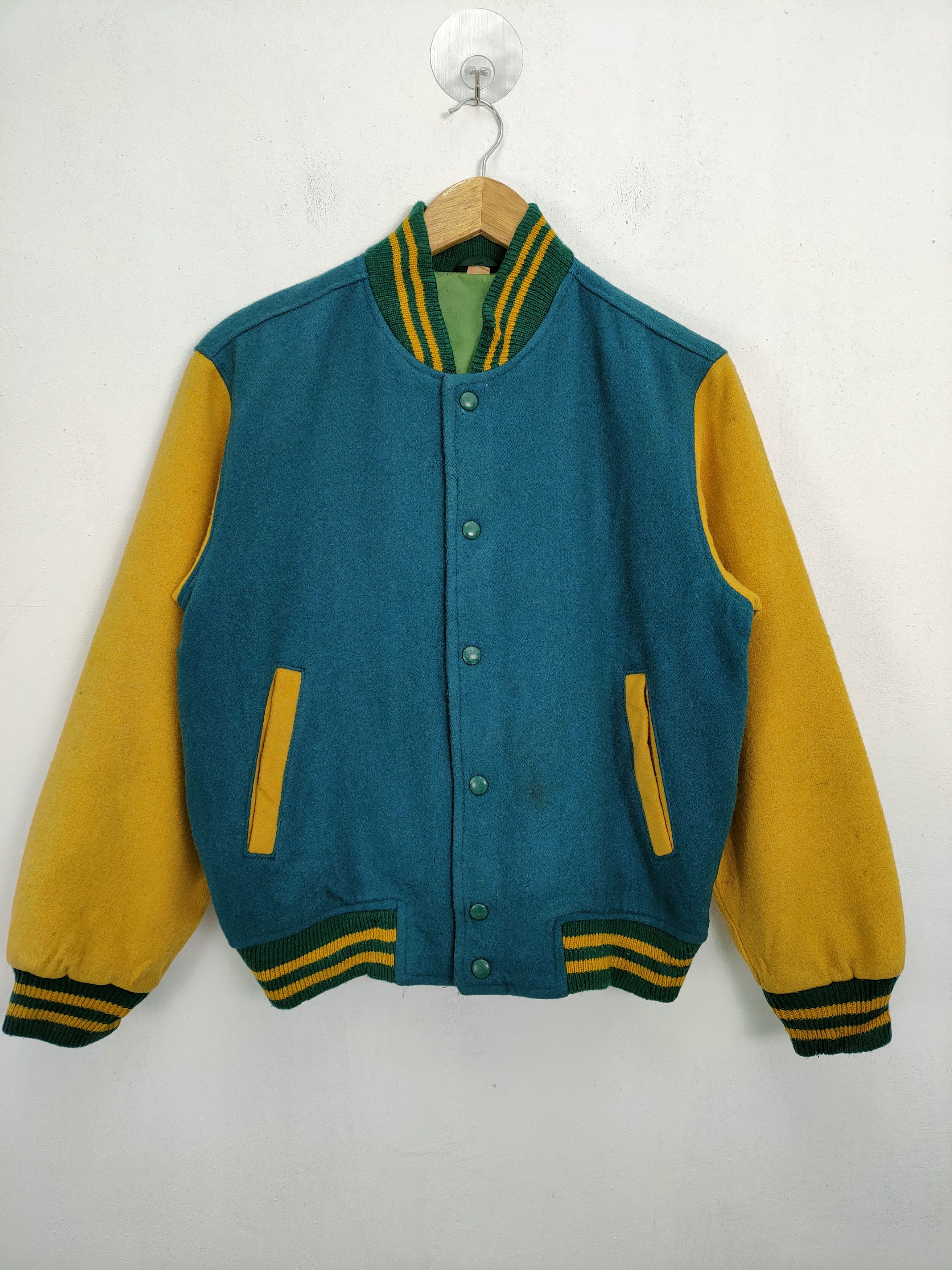 Japanese Brand JAPANESE BRAND WOOL VARSITY JACKET Size US M / EU 48-50 / 2 - 1 Thumbnail