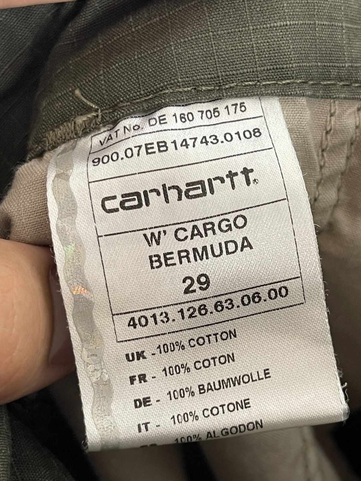 Carhartt Carhartt vintage W' Cargo Bermuda shorts Size 29" - 8 Thumbnail