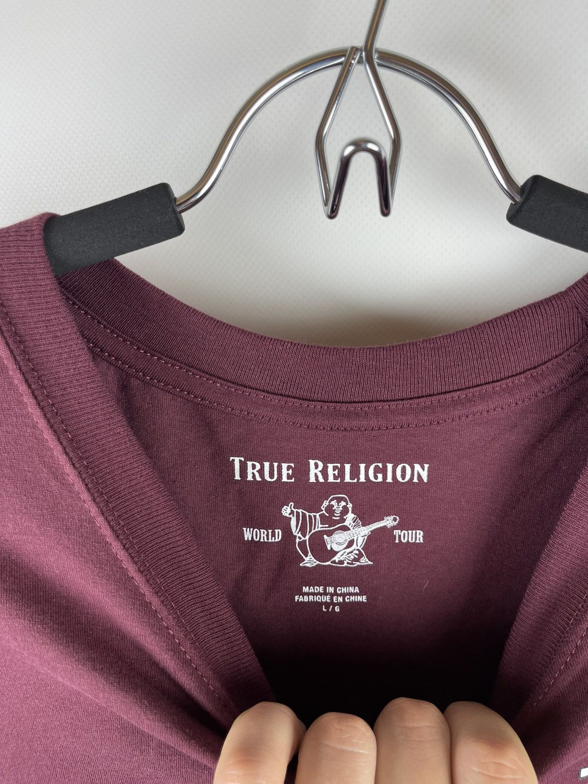 True Religion True Religion deep garnet ls Buddha crewneck longsleeve tee Size US L / EU 52-54 / 3 - 8 Thumbnail