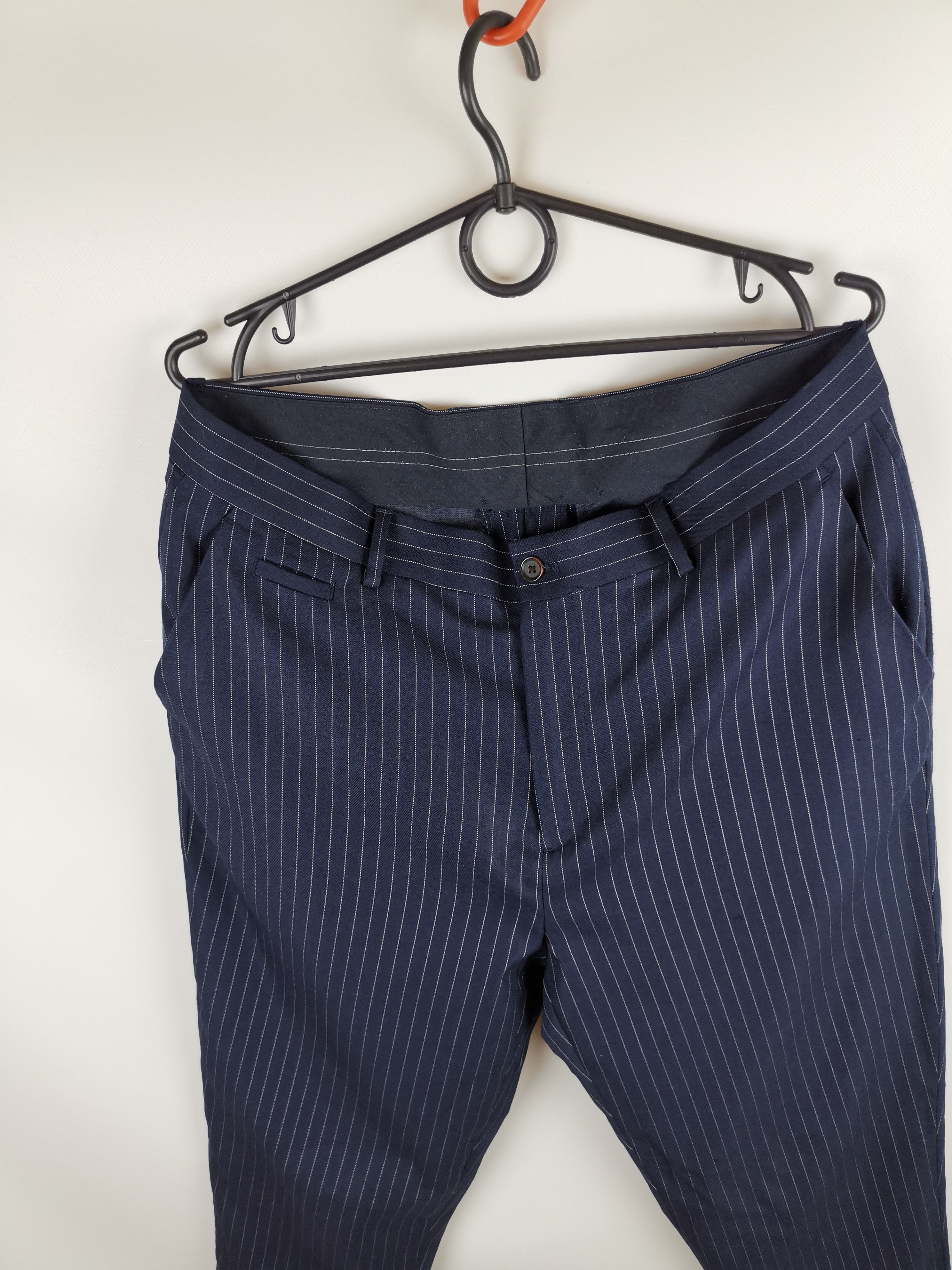 Zara Zara Man blue navy striped coolmax casual cropped pants Size US 32 / EU 48 - 9 Thumbnail