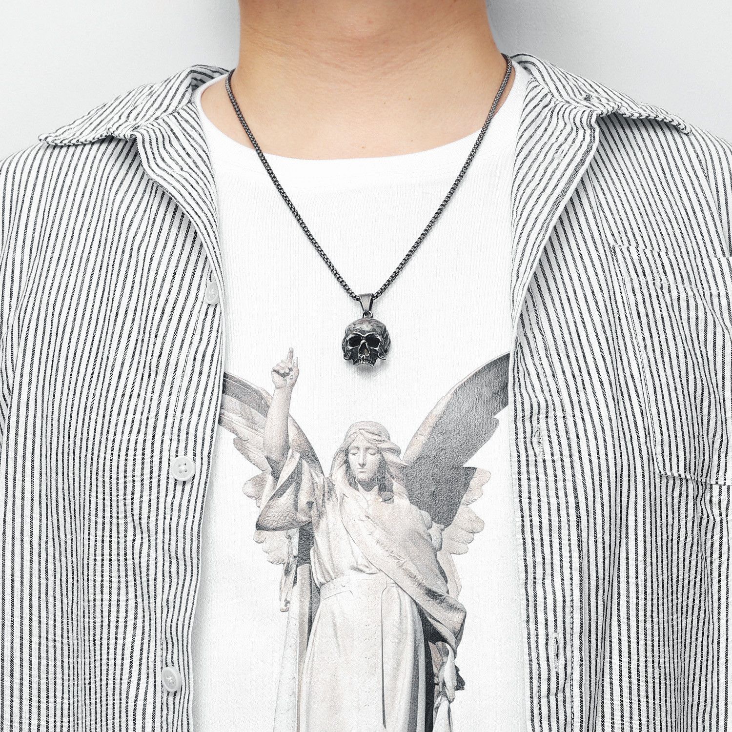 Jewelry Skull Pendant Necklace Size ONE SIZE - 2 Thumbnail