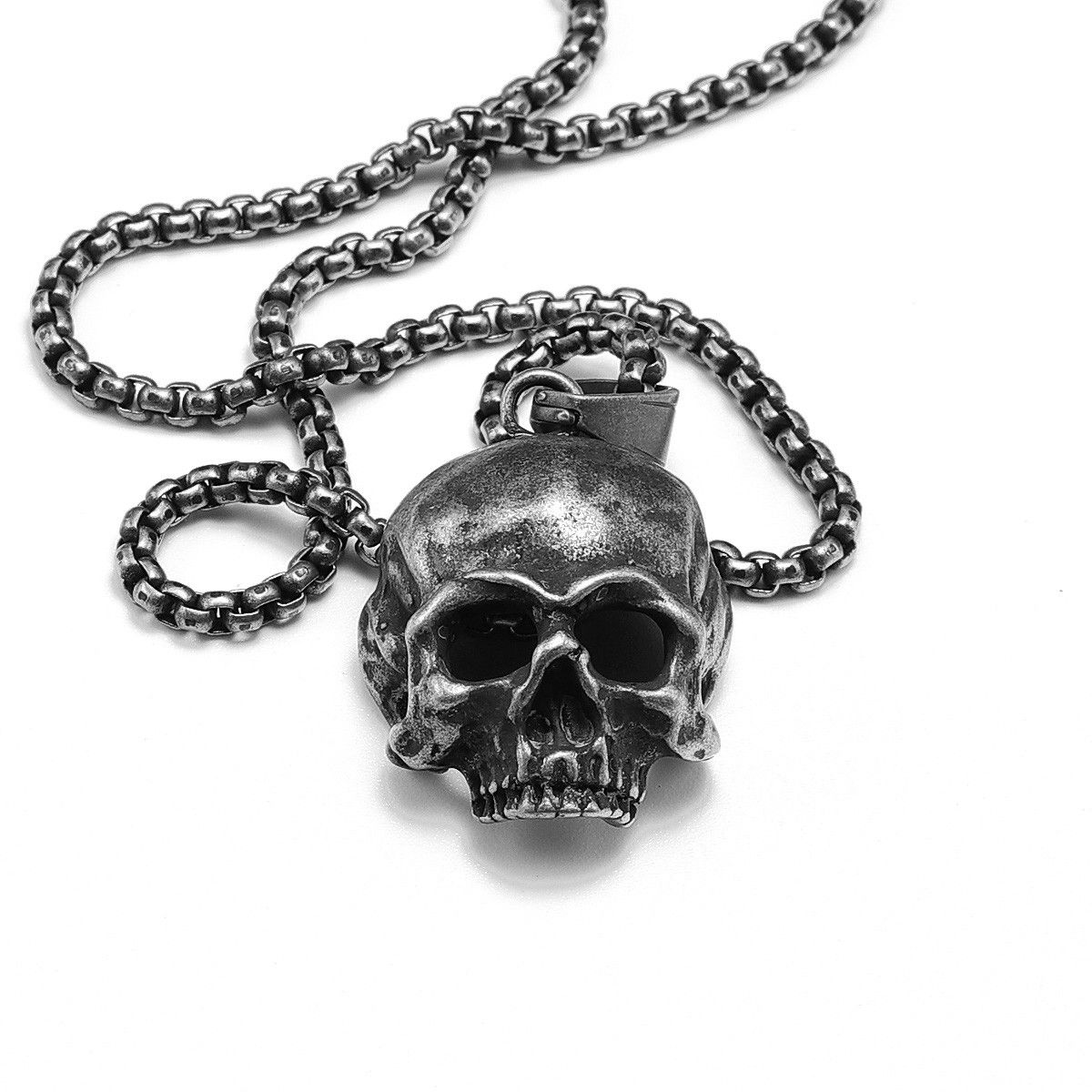 Jewelry Skull Pendant Necklace Size ONE SIZE - 3 Thumbnail