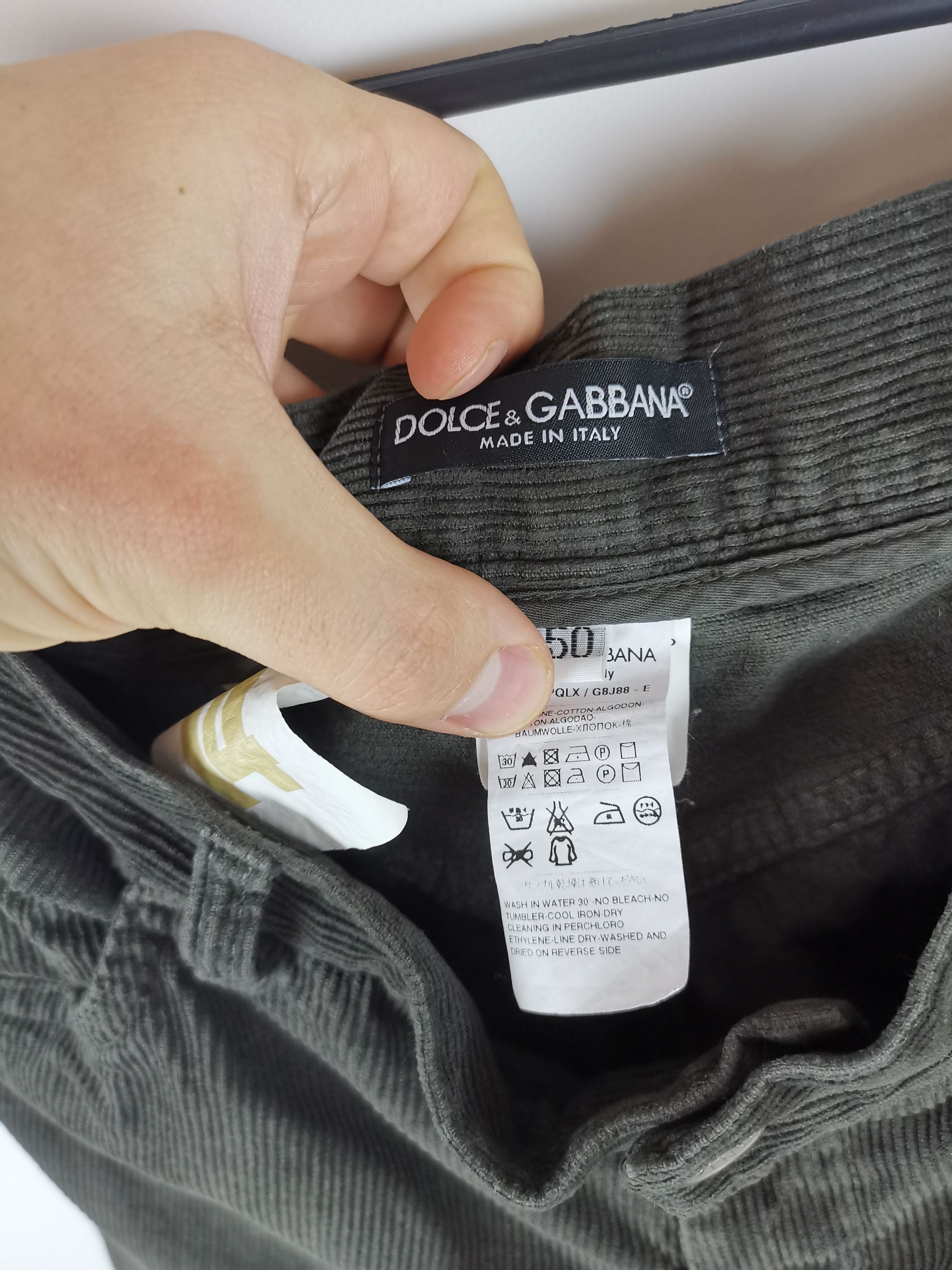 Dolce & Gabbana Dolce & Gabbana corduroy made in italy casual pants Size US 34 / EU 50 - 9 Thumbnail