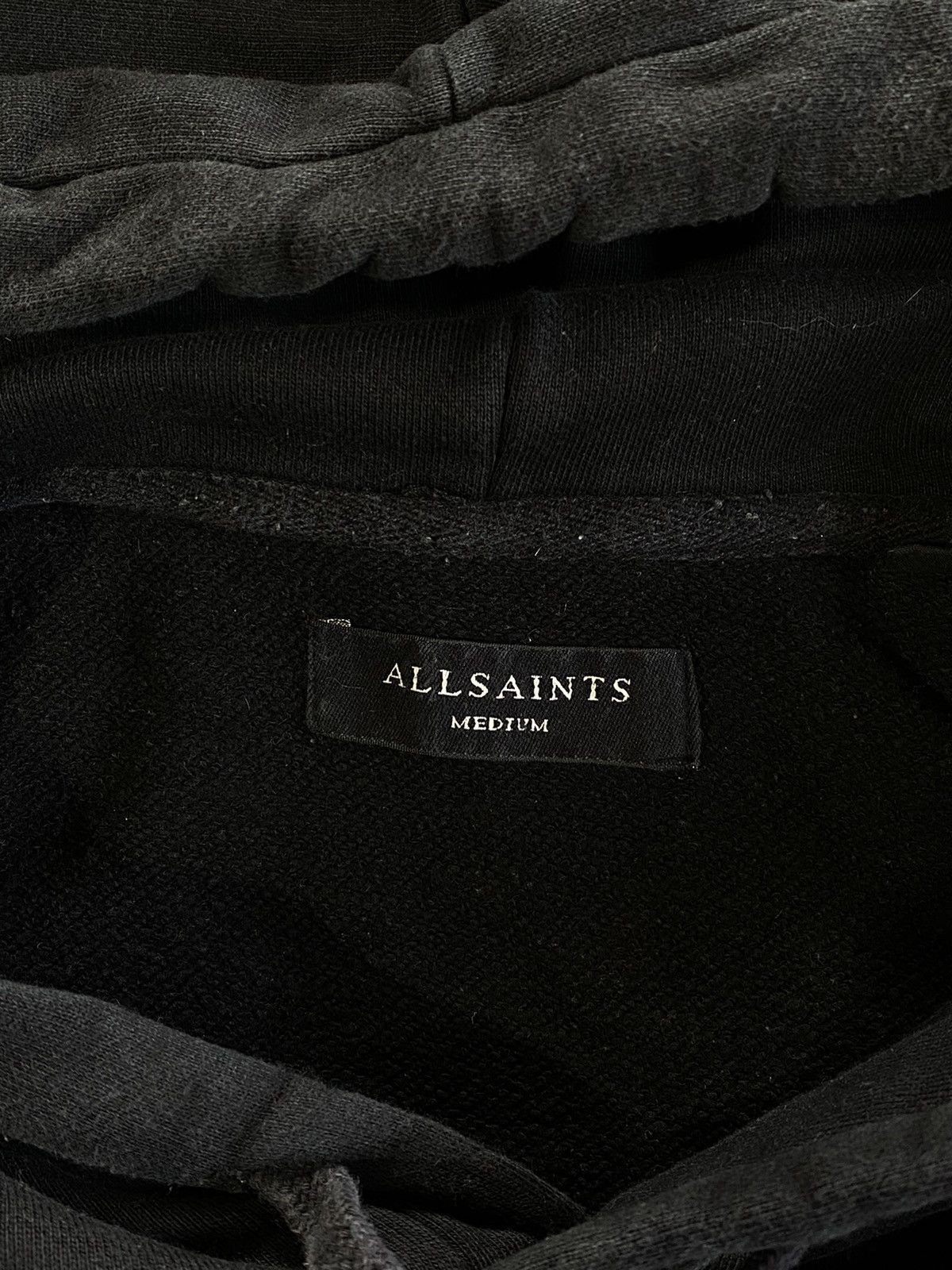 Allsaints 2000s All Saints Diverge Pullover Hoodie Black Y2k Gothic Size US M / EU 48-50 / 2 - 14 Thumbnail