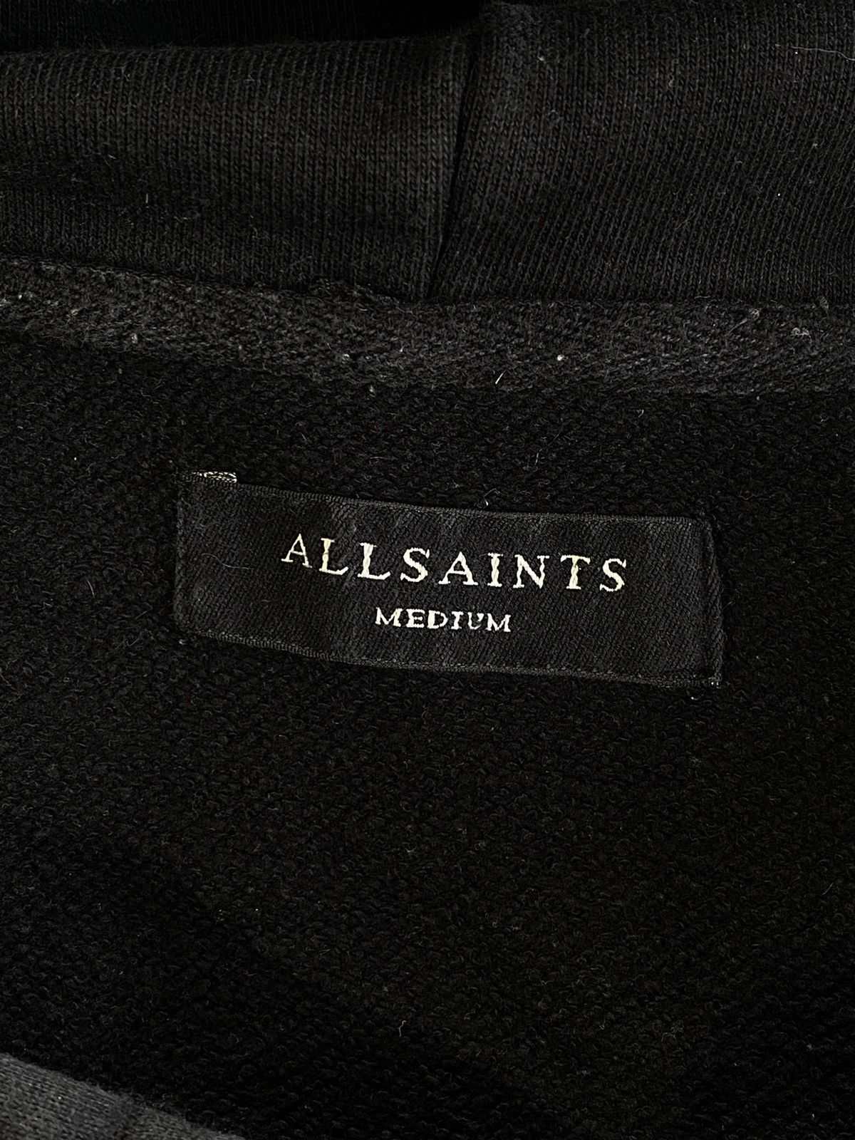 Allsaints 2000s All Saints Diverge Pullover Hoodie Black Y2k Gothic Size US M / EU 48-50 / 2 - 15 Thumbnail