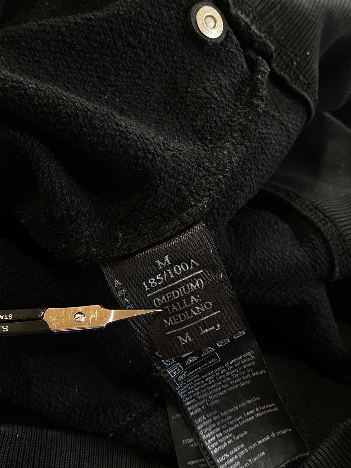 Allsaints 2000s All Saints Diverge Pullover Hoodie Black Y2k Gothic Size US M / EU 48-50 / 2 - 18 Thumbnail