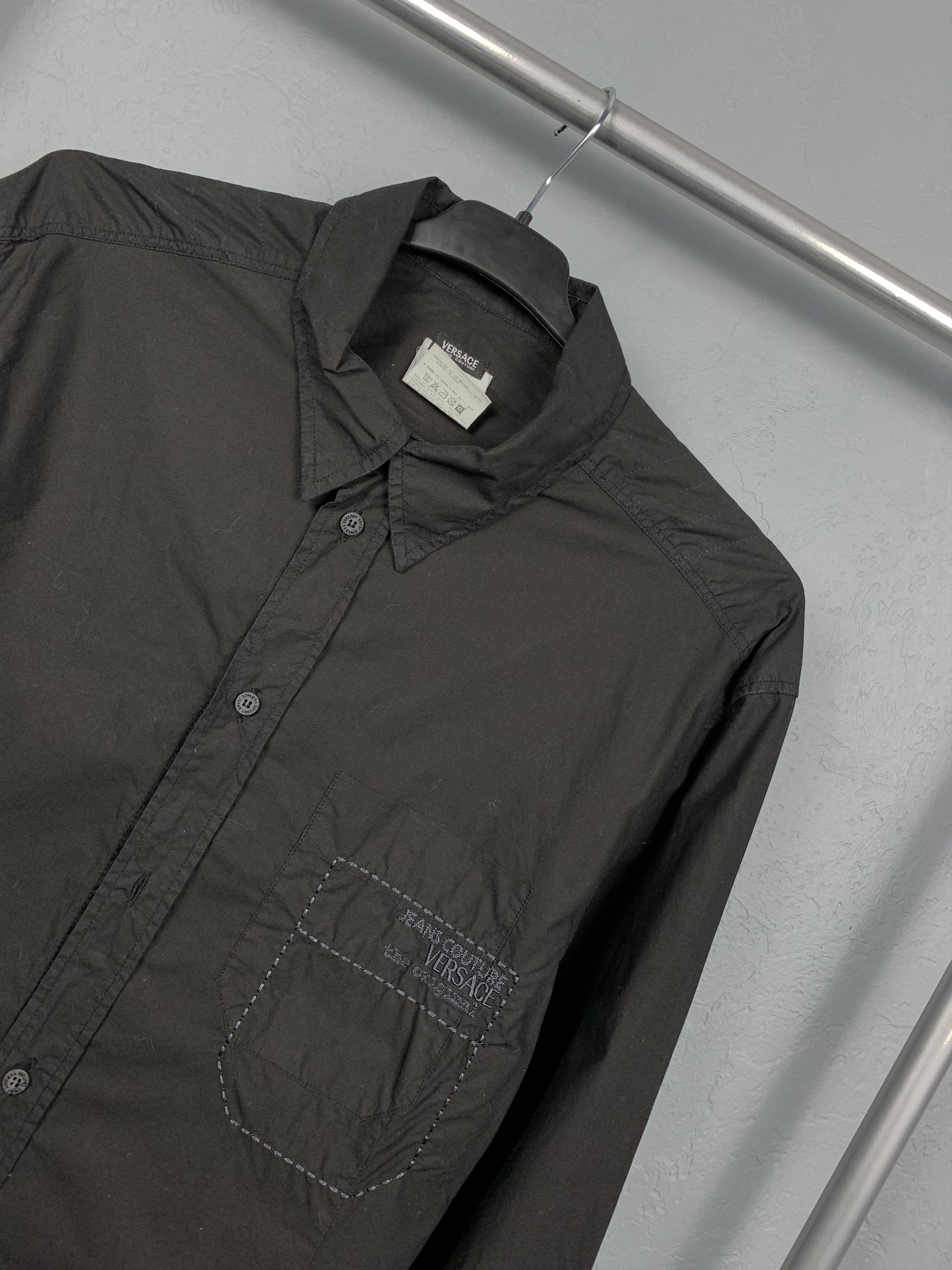Versace × Versace Jeans Couture × Vintage Versace Men's Long Sleeve Shirt Size US M / EU 48-50 / 2 - 2 Thumbnail