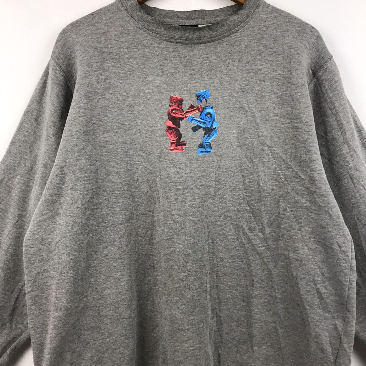 Stussy × Vintage STUSSY Rock’Em Sock’Em Robot Sweatshirt #1102 Size US M / EU 48-50 / 2 - 2 Thumbnail