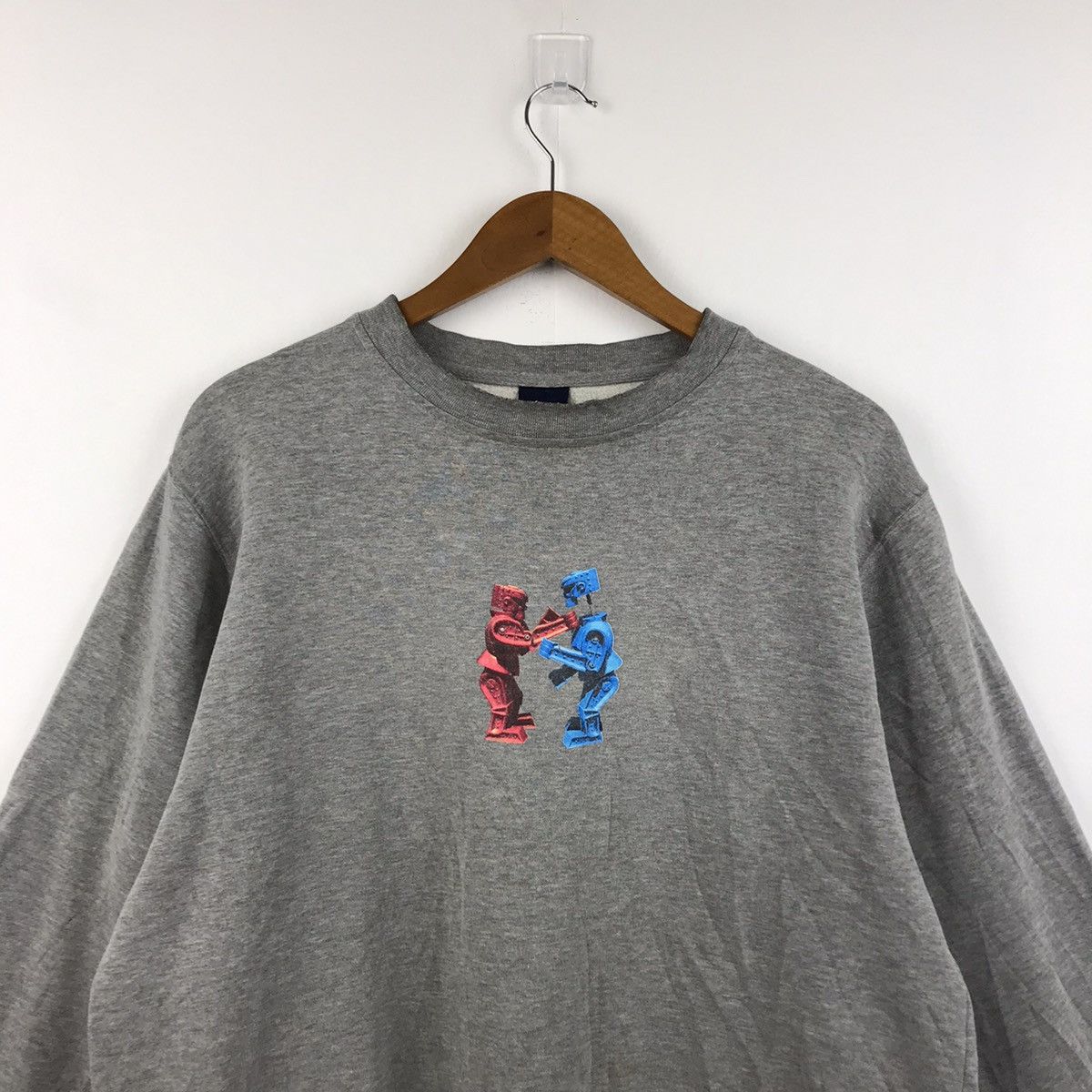 Stussy × Vintage STUSSY Rock’Em Sock’Em Robot Sweatshirt #1102 Size US M / EU 48-50 / 2 - 3 Thumbnail