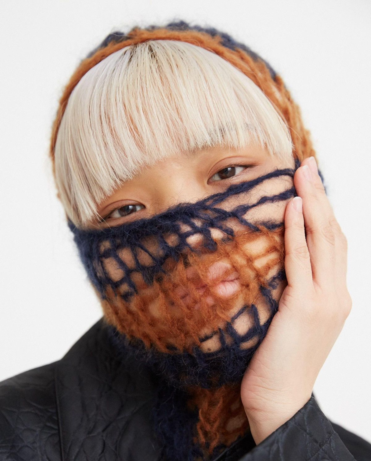 Raf Simons AW20 Raf Simons Mohair Knit Balaclava Face Mask Orange Size ONE SIZE - 2 Thumbnail