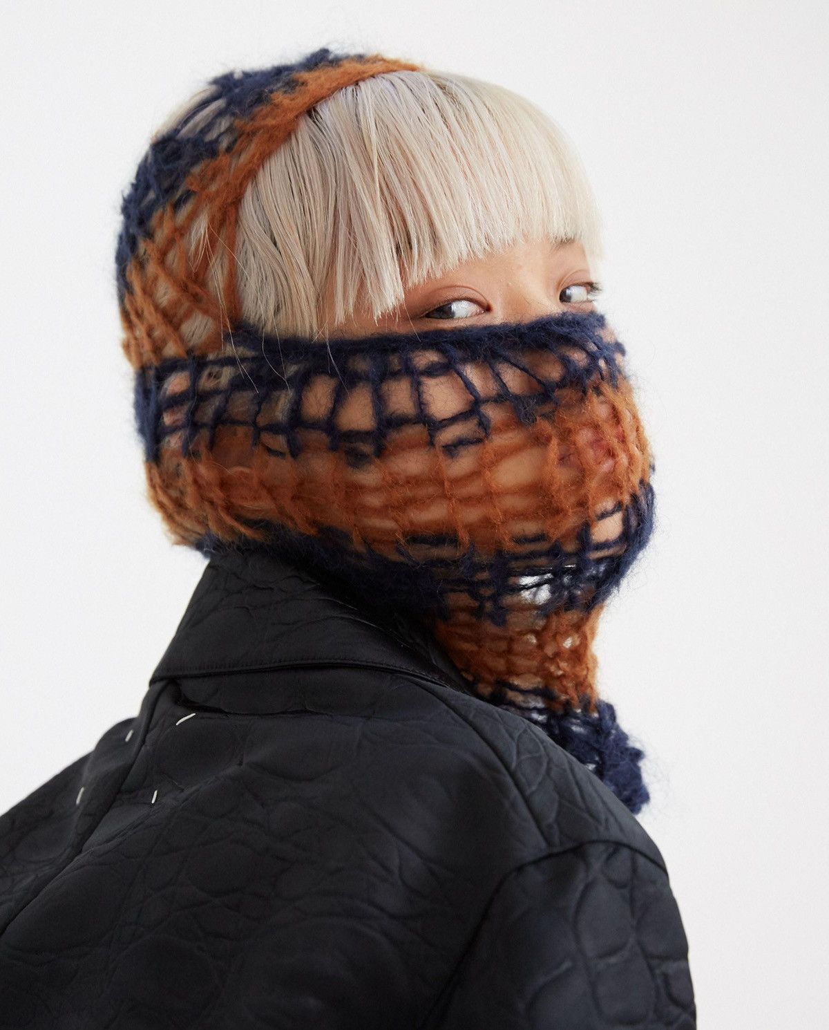 Raf Simons AW20 Raf Simons Mohair Knit Balaclava Face Mask Orange Size ONE SIZE - 8 Thumbnail
