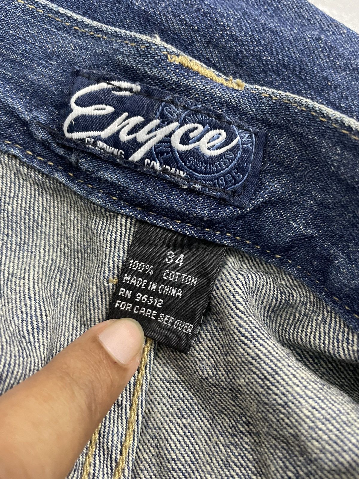 Enyce Vintage Enyce Baggy Jeans Embroidery Logo Size US 33 - 10 Thumbnail