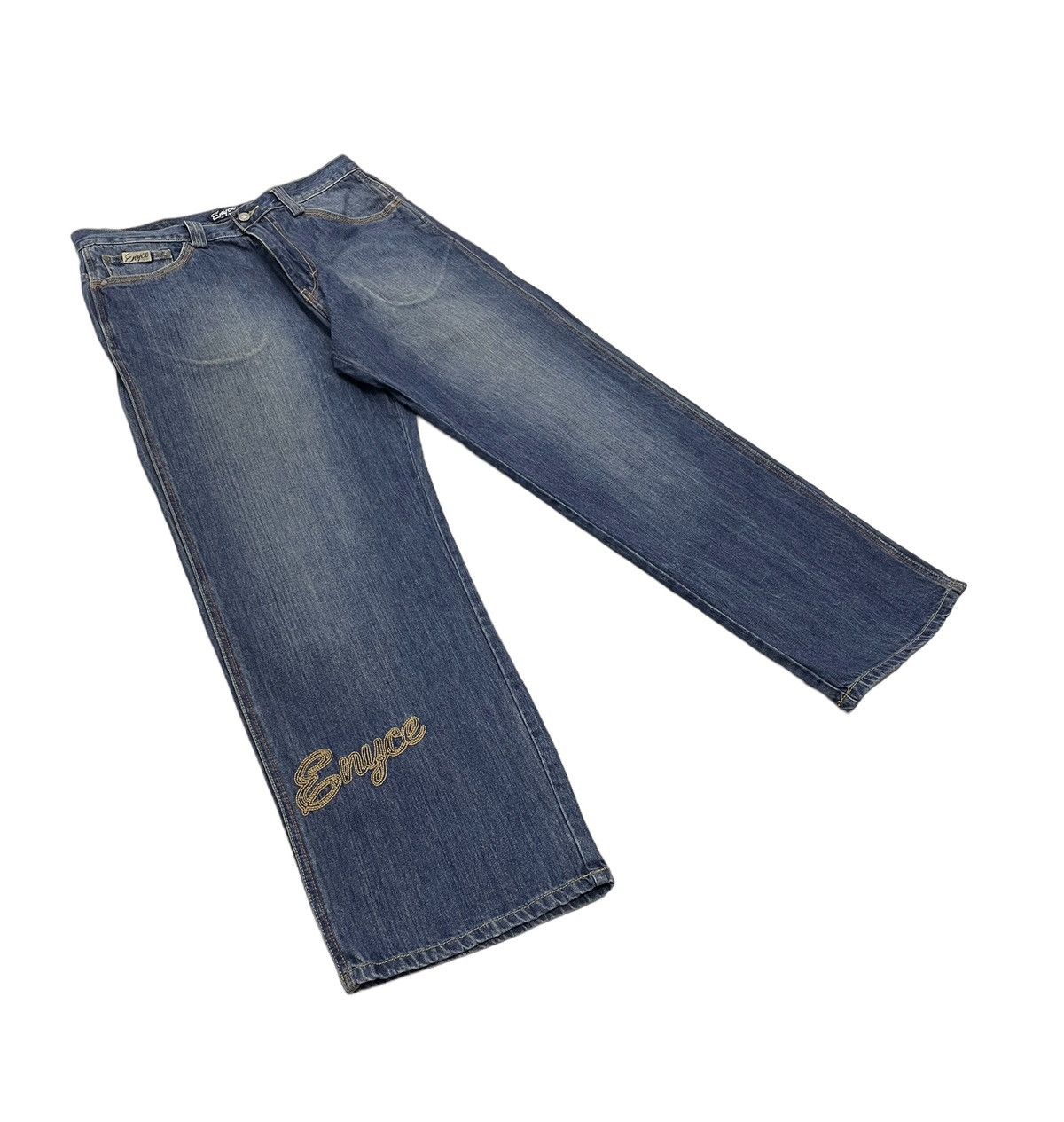 Enyce Vintage Enyce Baggy Jeans Embroidery Logo Size US 33 - 5 Thumbnail