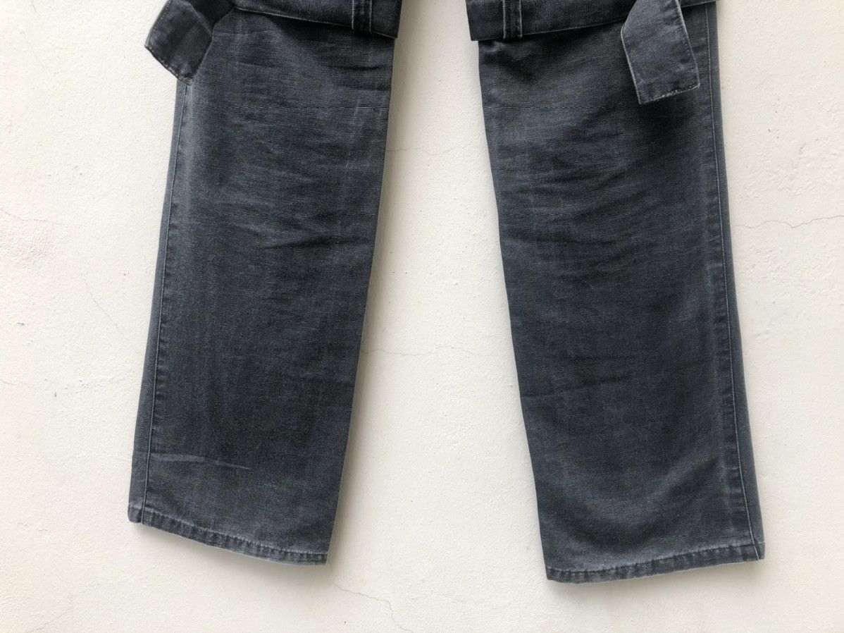 Vintage Japan Brand Clash Ahead Faded Black Bondage Trouser Pant Size US 29 - 18 Thumbnail