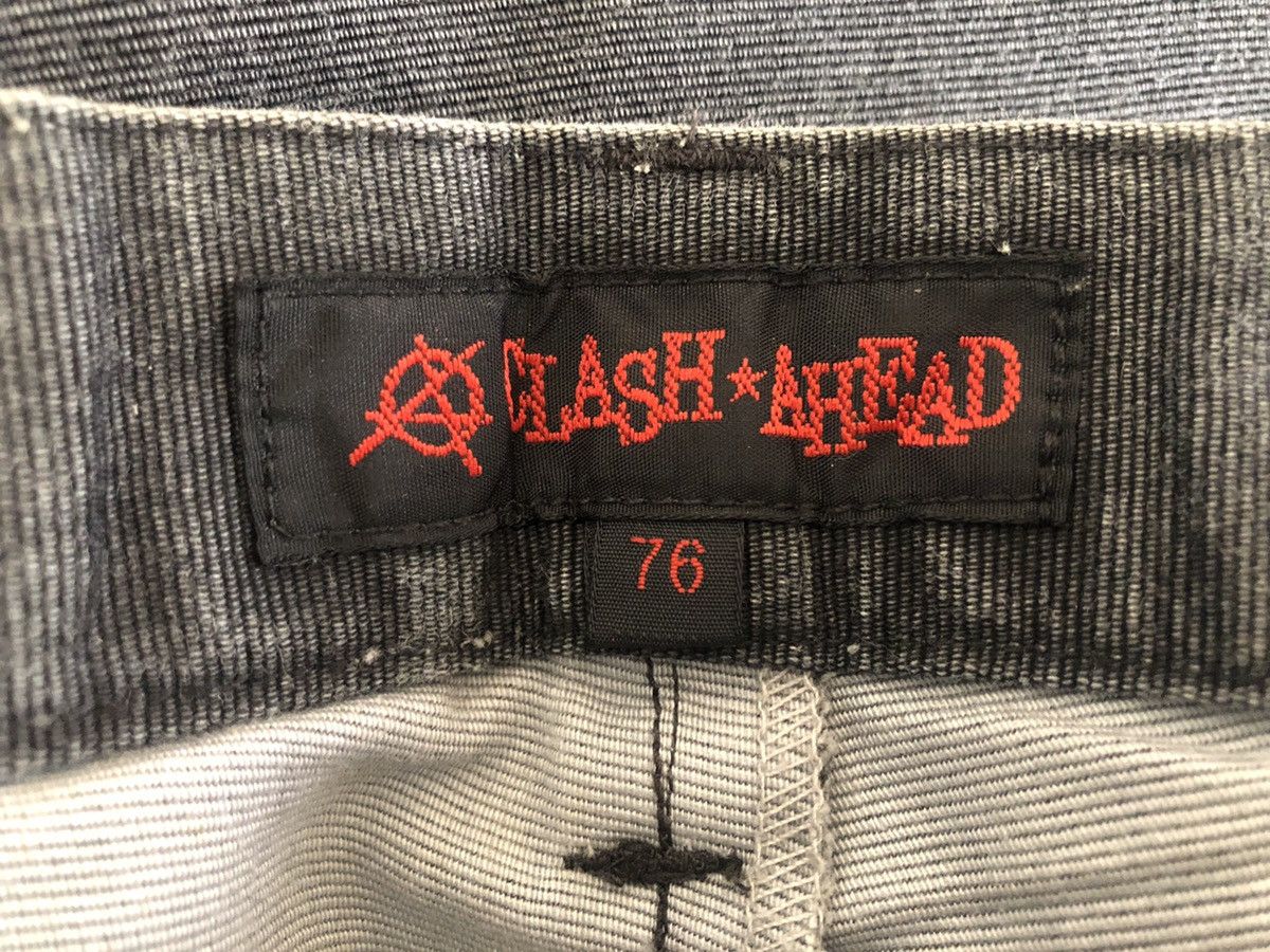 Vintage Japan Brand Clash Ahead Faded Black Bondage Trouser Pant Size US 29 - 22 Thumbnail
