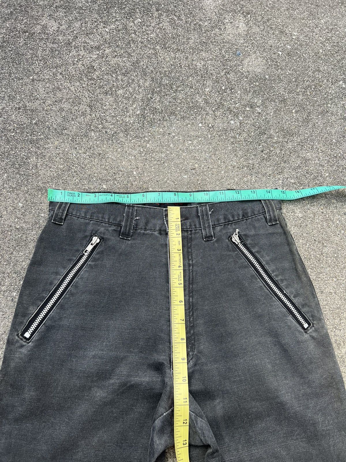 Vintage Japan Brand Clash Ahead Faded Black Bondage Trouser Pant Size US 29 - 2 Thumbnail
