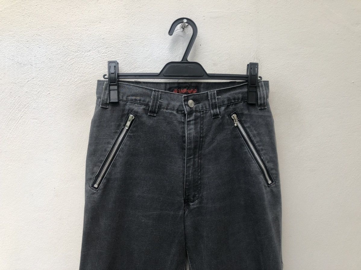 Vintage Japan Brand Clash Ahead Faded Black Bondage Trouser Pant Size US 29 - 7 Thumbnail