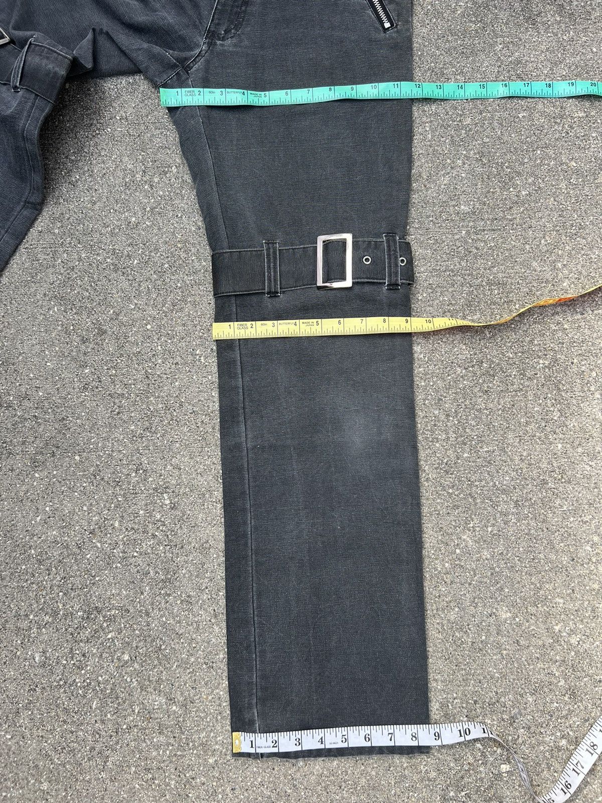Vintage Japan Brand Clash Ahead Faded Black Bondage Trouser Pant Size US 29 - 3 Thumbnail