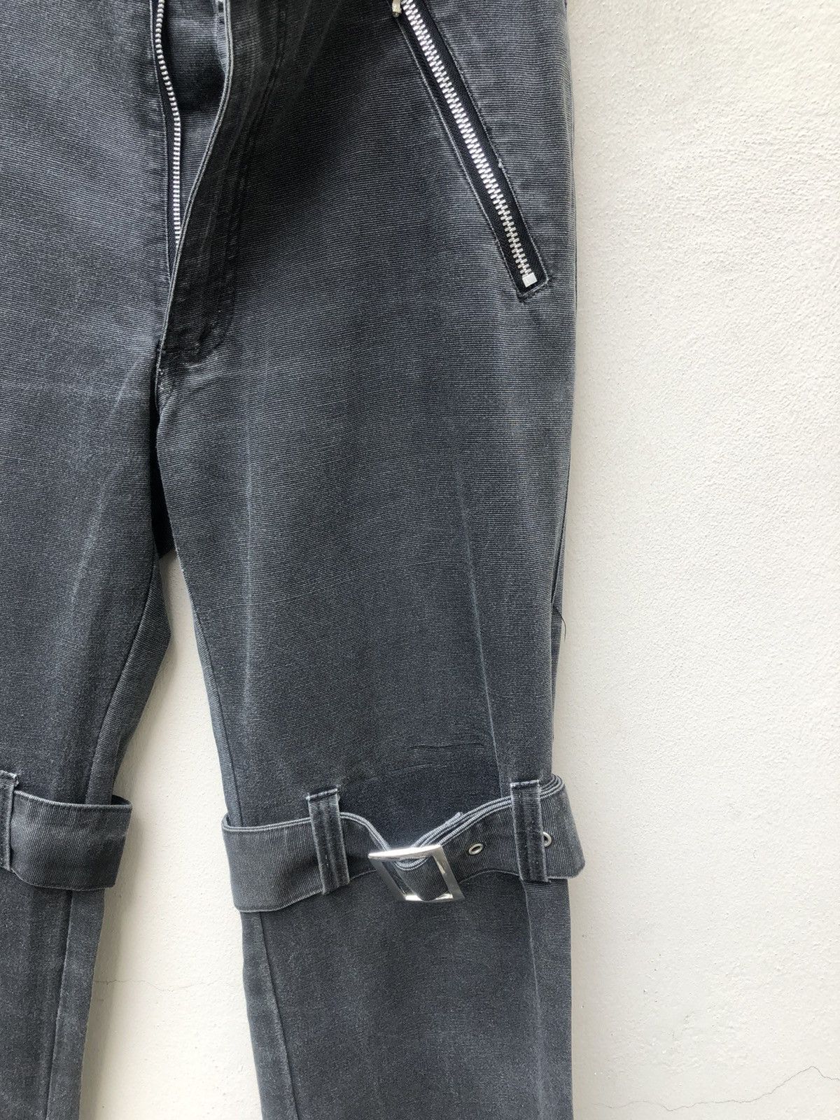 Vintage Japan Brand Clash Ahead Faded Black Bondage Trouser Pant Size US 29 - 13 Thumbnail