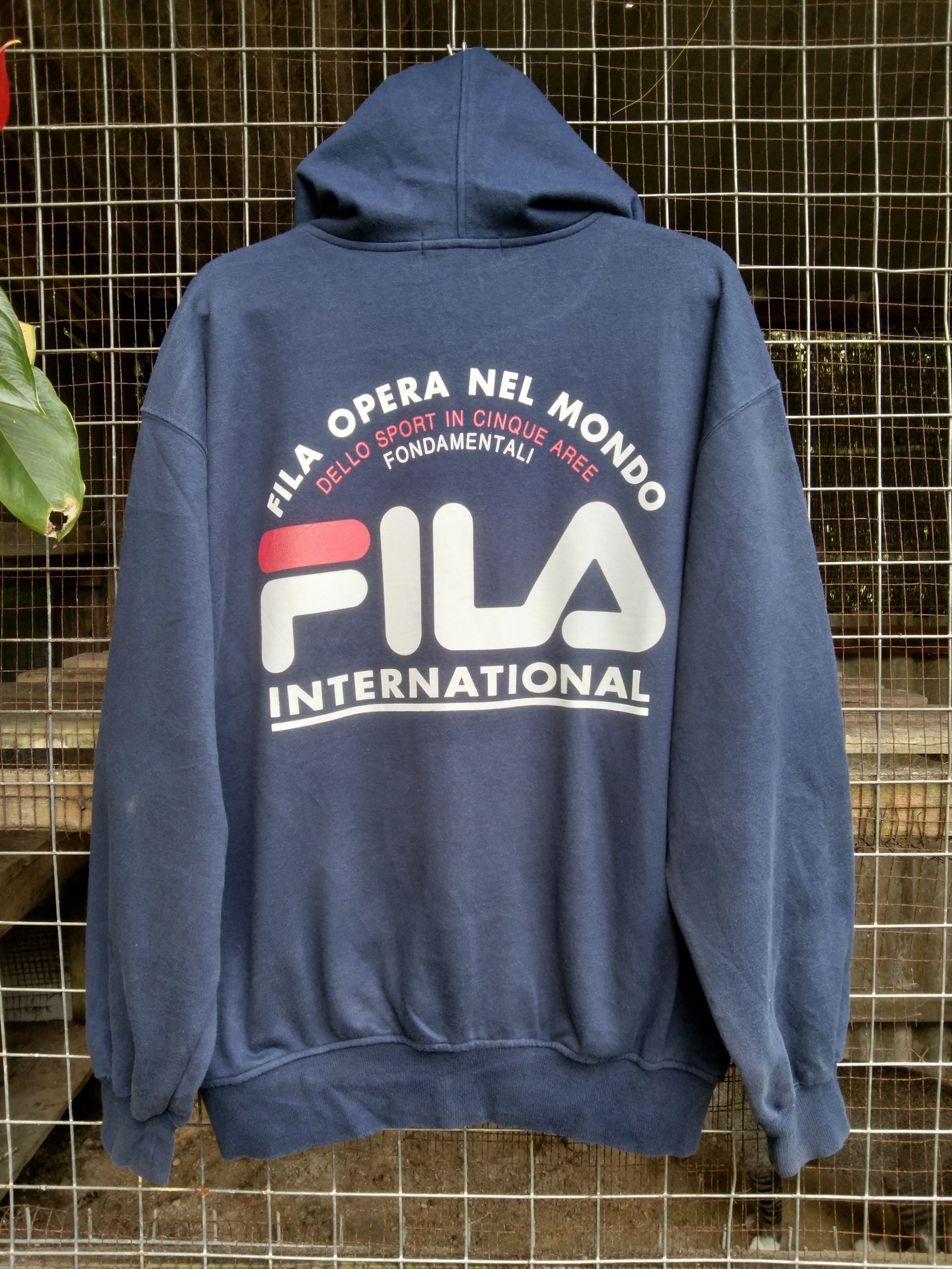 Fila × Sports Specialties VINTAGE FILA BIG PRINT BACKHIT SWEATSHIRTHOODIE Size US L / EU 52-54 / 3 - 2 Thumbnail
