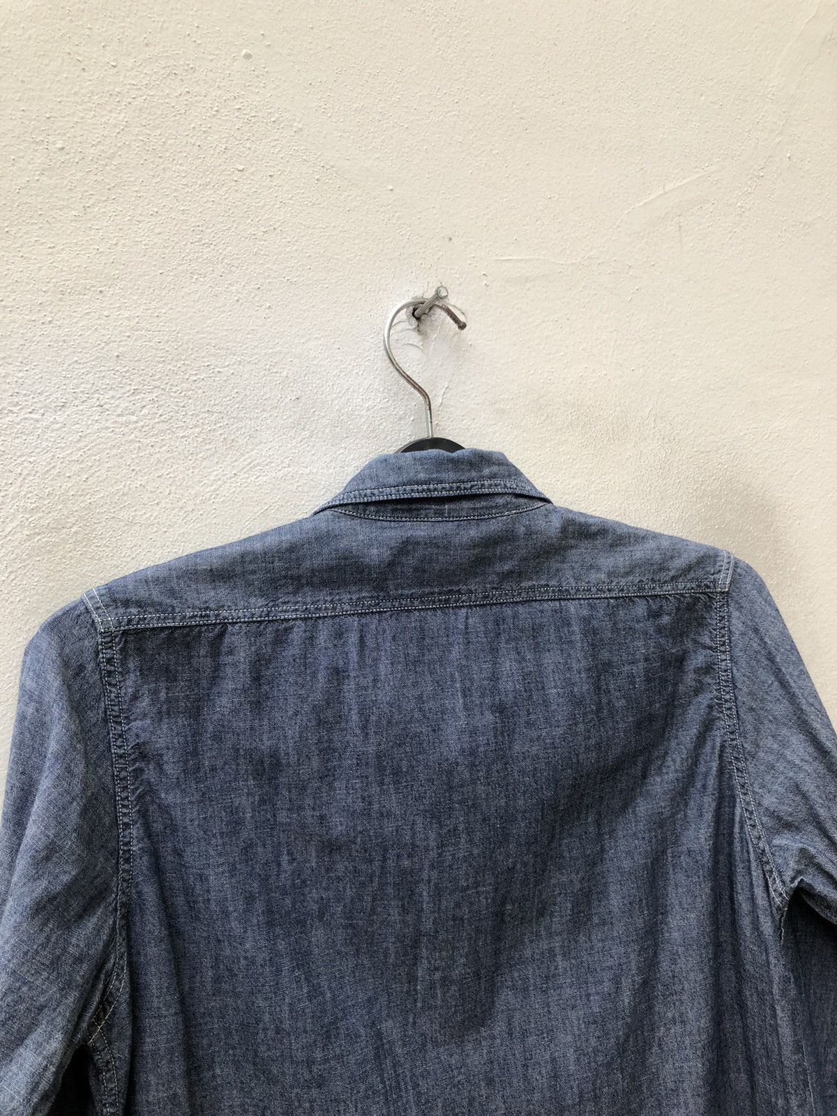 Vintage Cootie Japan 3q Sleeve Chambray Work Shirt Size US S / EU 44-46 / 1 - 16 Thumbnail