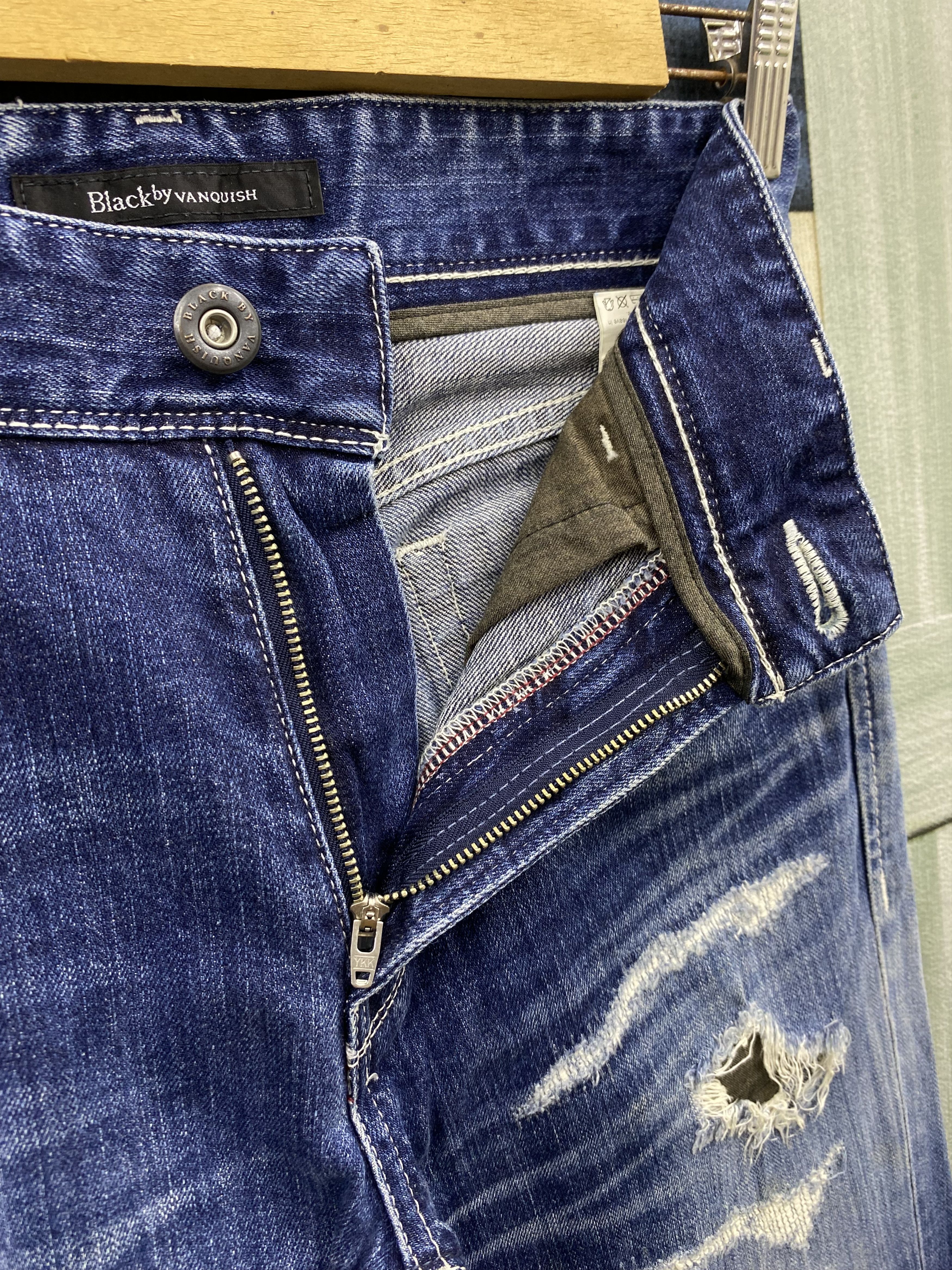 Vanquish Japanese Brand Vanquish Distress Skinny Denim jean Size US 30 / EU 46 - 17 Thumbnail