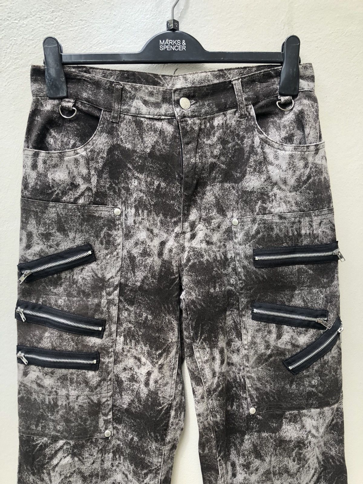 Vintage Japan Brand Slash Number Stretchable Bondage Pant Size US 30 / EU 46 - 7 Thumbnail