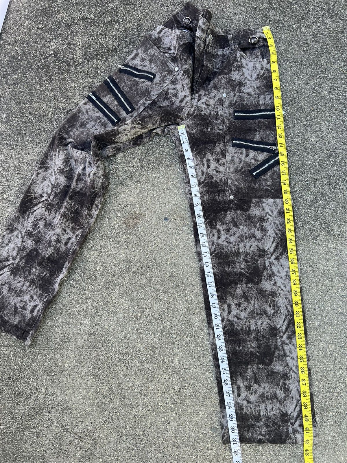 Vintage Japan Brand Slash Number Stretchable Bondage Pant Size US 30 / EU 46 - 4 Thumbnail
