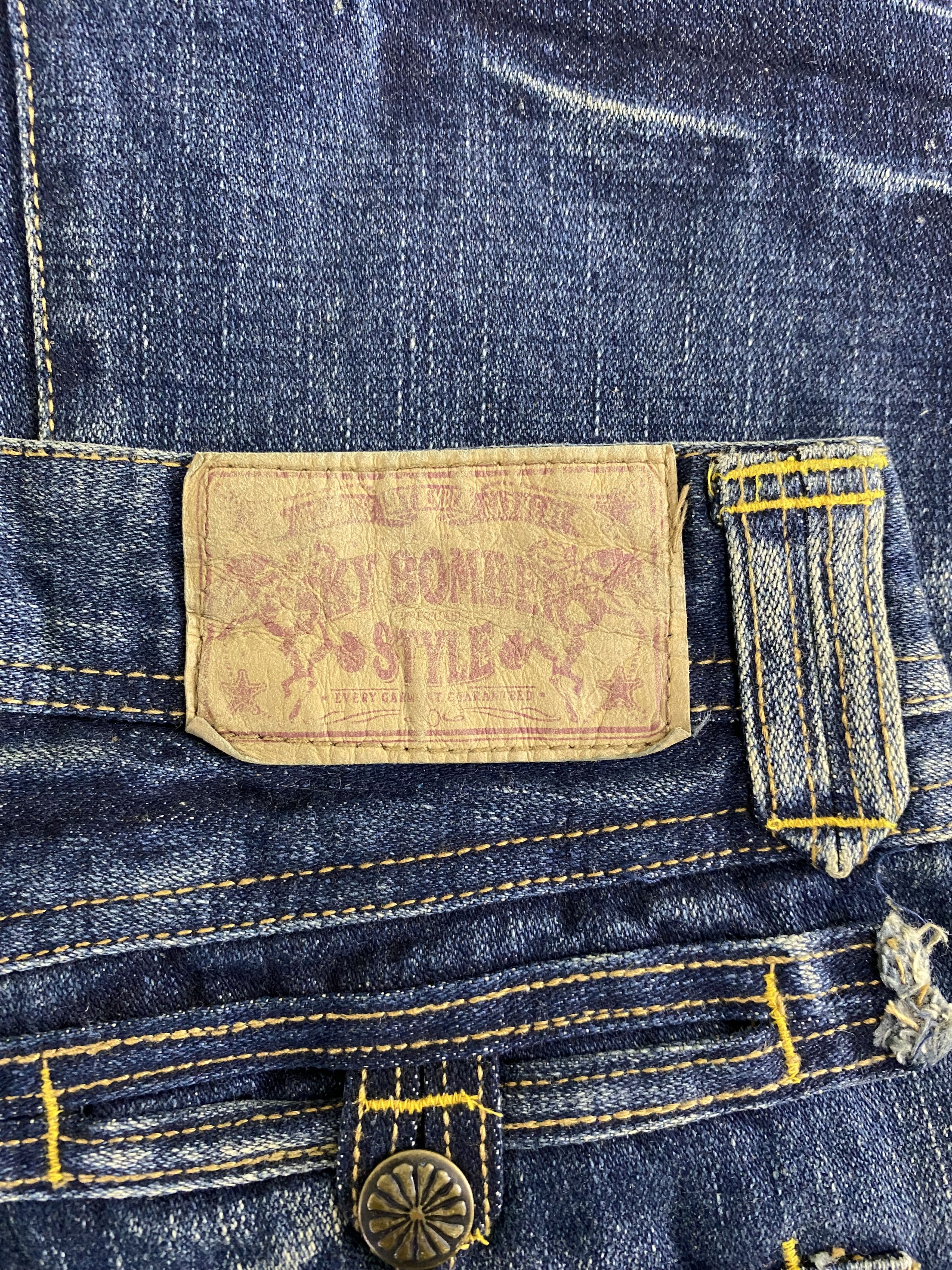 Japanese Brand × Vintage Japanese Brand Sky Bomber Faded Baggy Jean Size 29" - 17 Thumbnail