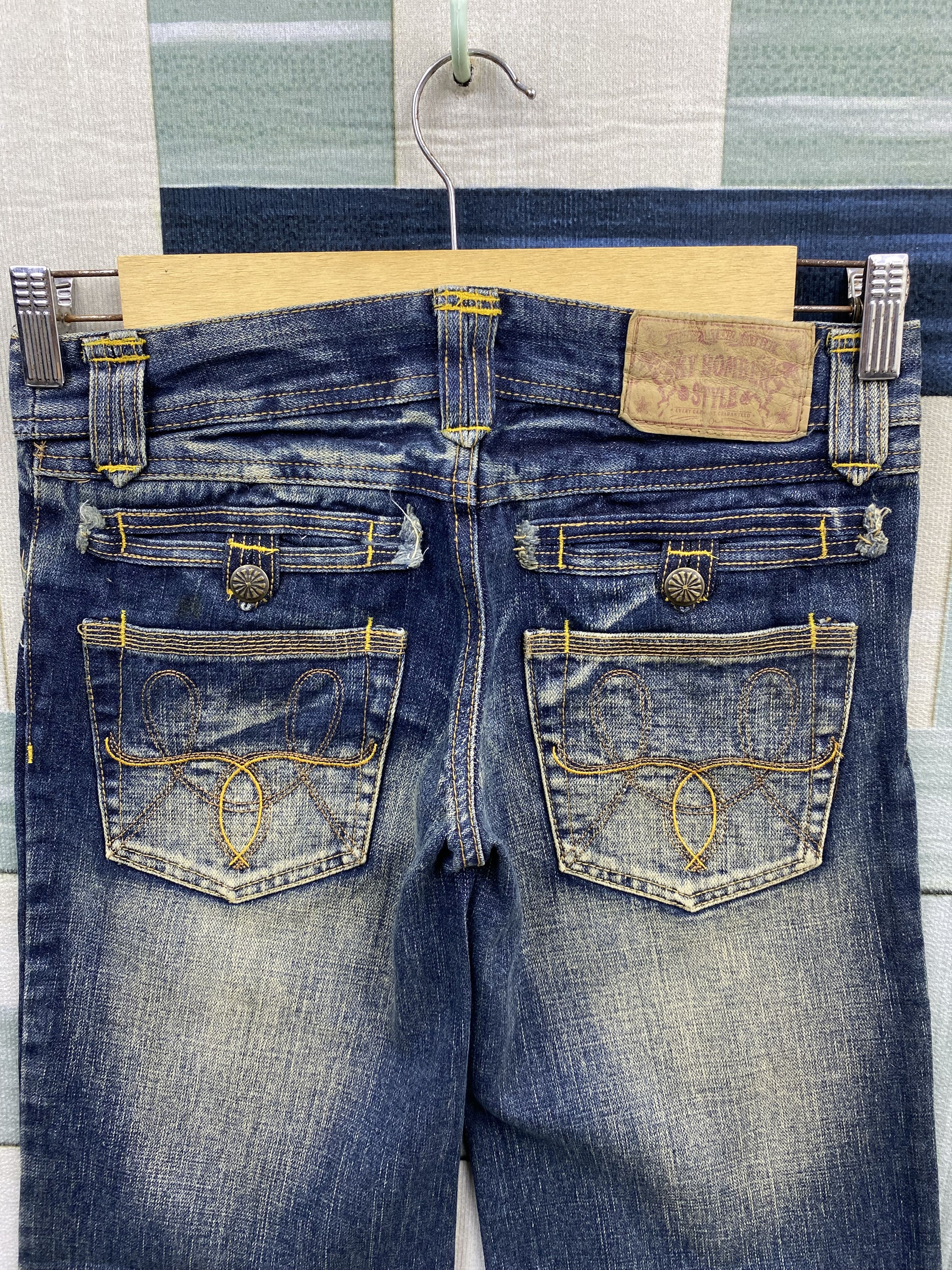 Japanese Brand × Vintage Japanese Brand Sky Bomber Faded Baggy Jean Size 29" - 10 Thumbnail