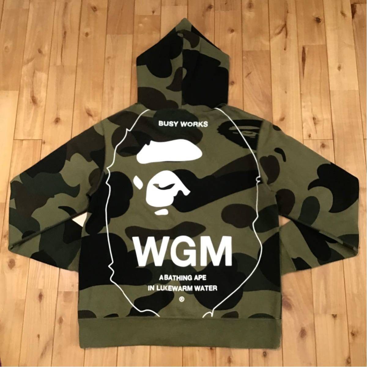 Bape BAPE giant 1st camo green Full zip hoodie a bathing ape Size US XL / EU 56 / 4 - 3 Thumbnail