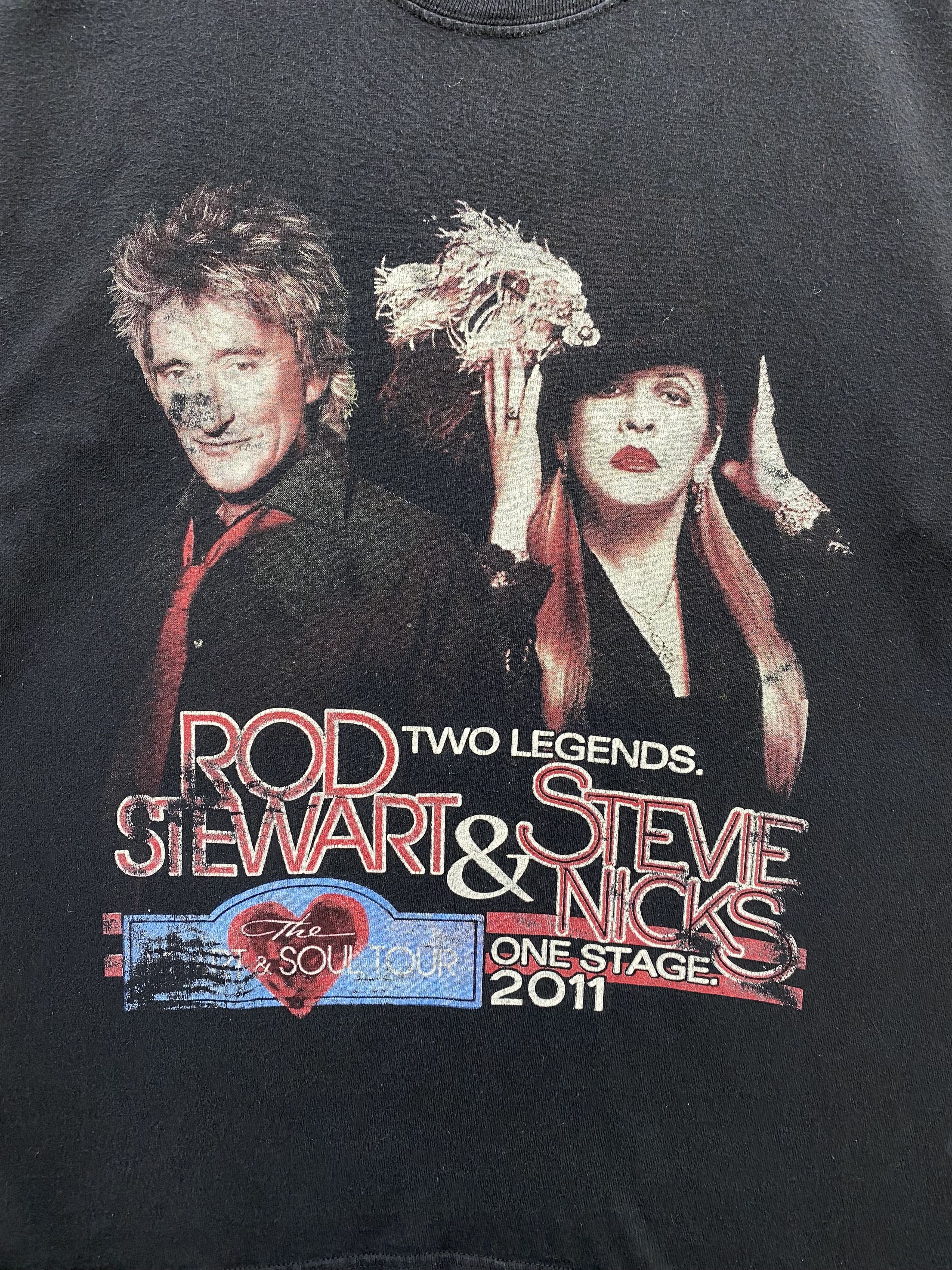 Band Tees Rod Stewart & Stevie Nicks Heart & Soul Tour T-Shirt Size US M / EU 48-50 / 2 - 3 Thumbnail