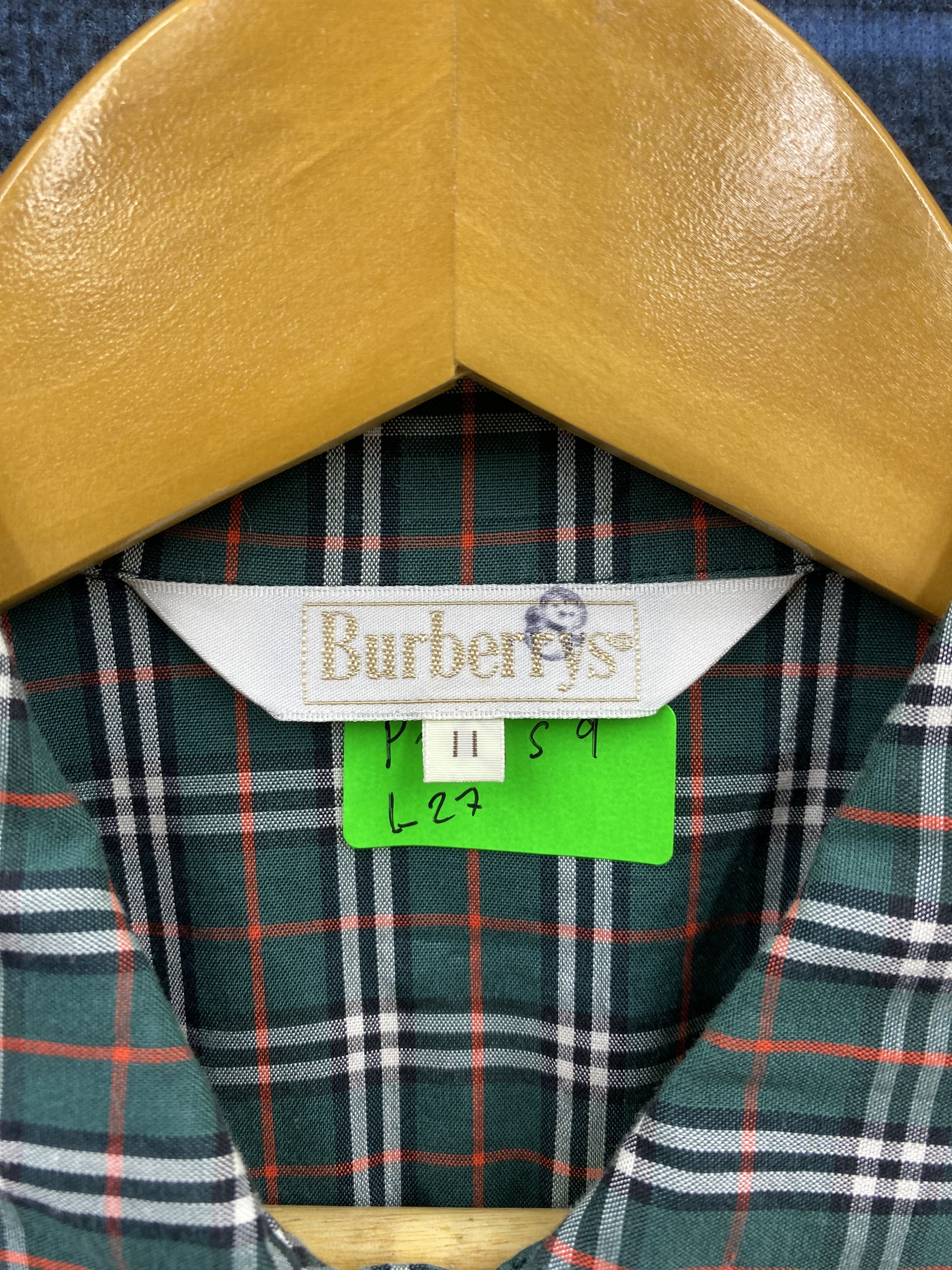 Burberry × Vintage Vintage Burberry Golf Club Check Short Sleeve Shirt Size M / US 6-8 / IT 42-44 - 10 Thumbnail