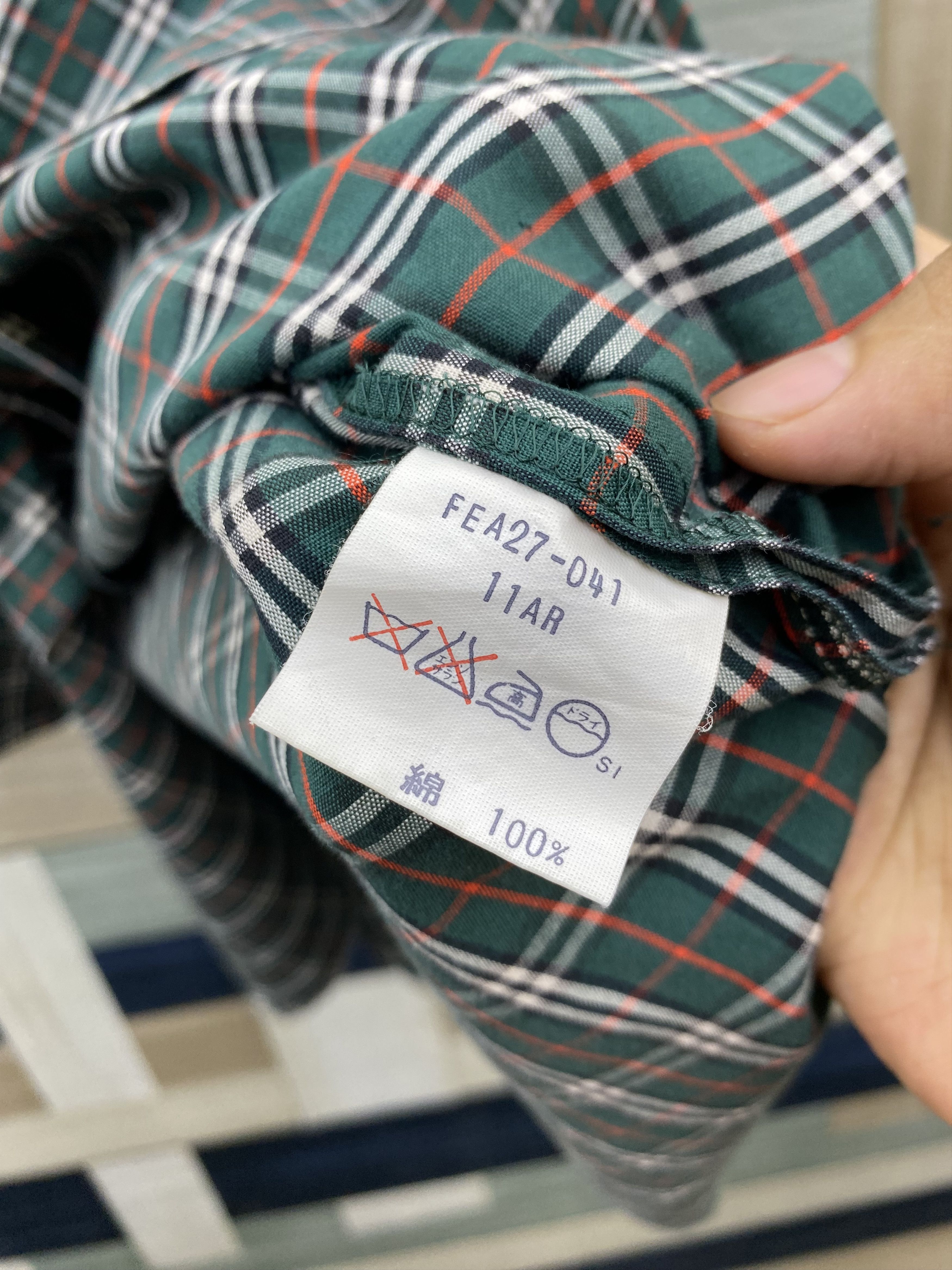 Burberry × Vintage Vintage Burberry Golf Club Check Short Sleeve Shirt Size M / US 6-8 / IT 42-44 - 12 Thumbnail