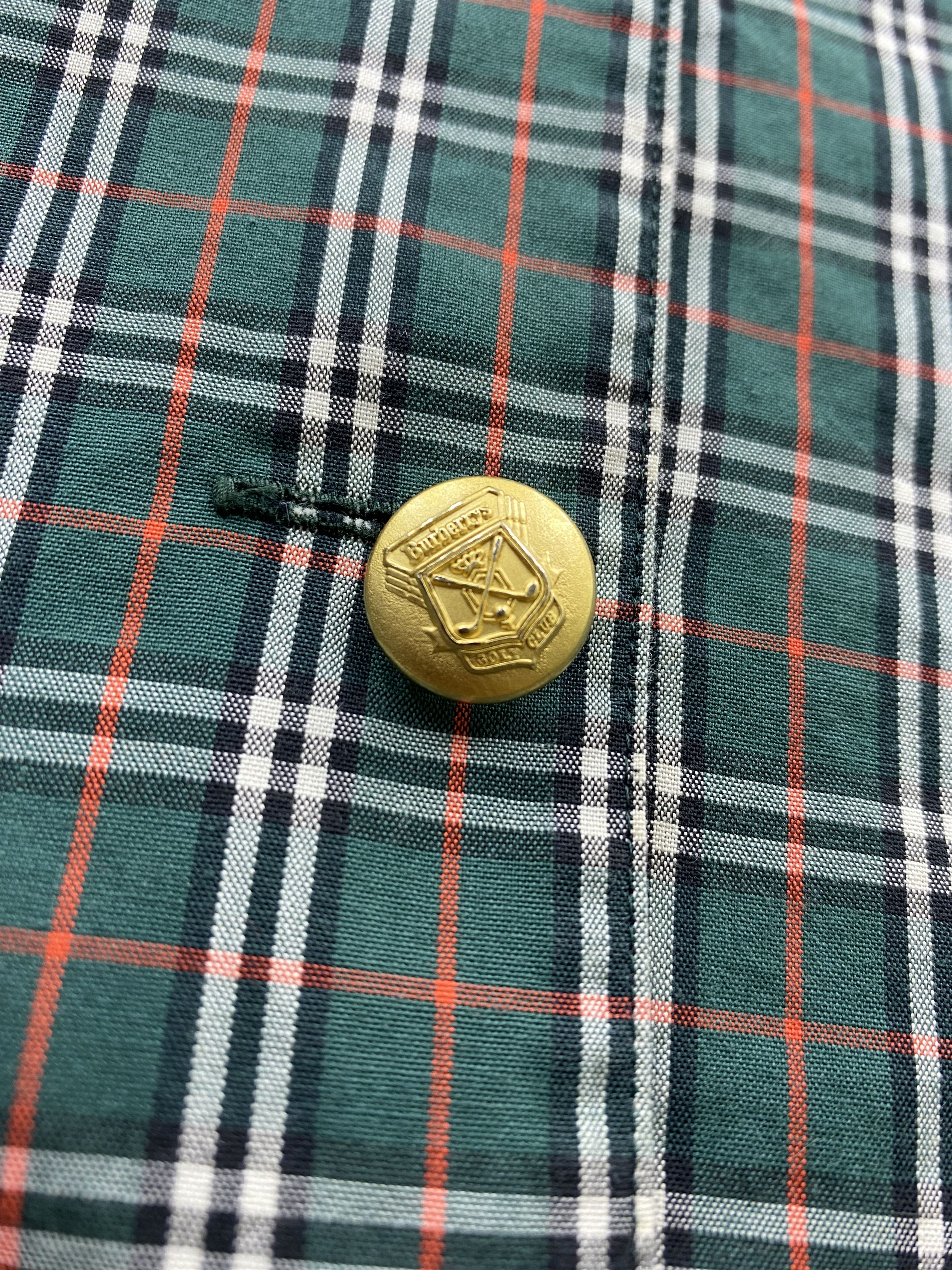 Burberry × Vintage Vintage Burberry Golf Club Check Short Sleeve Shirt Size M / US 6-8 / IT 42-44 - 4 Thumbnail