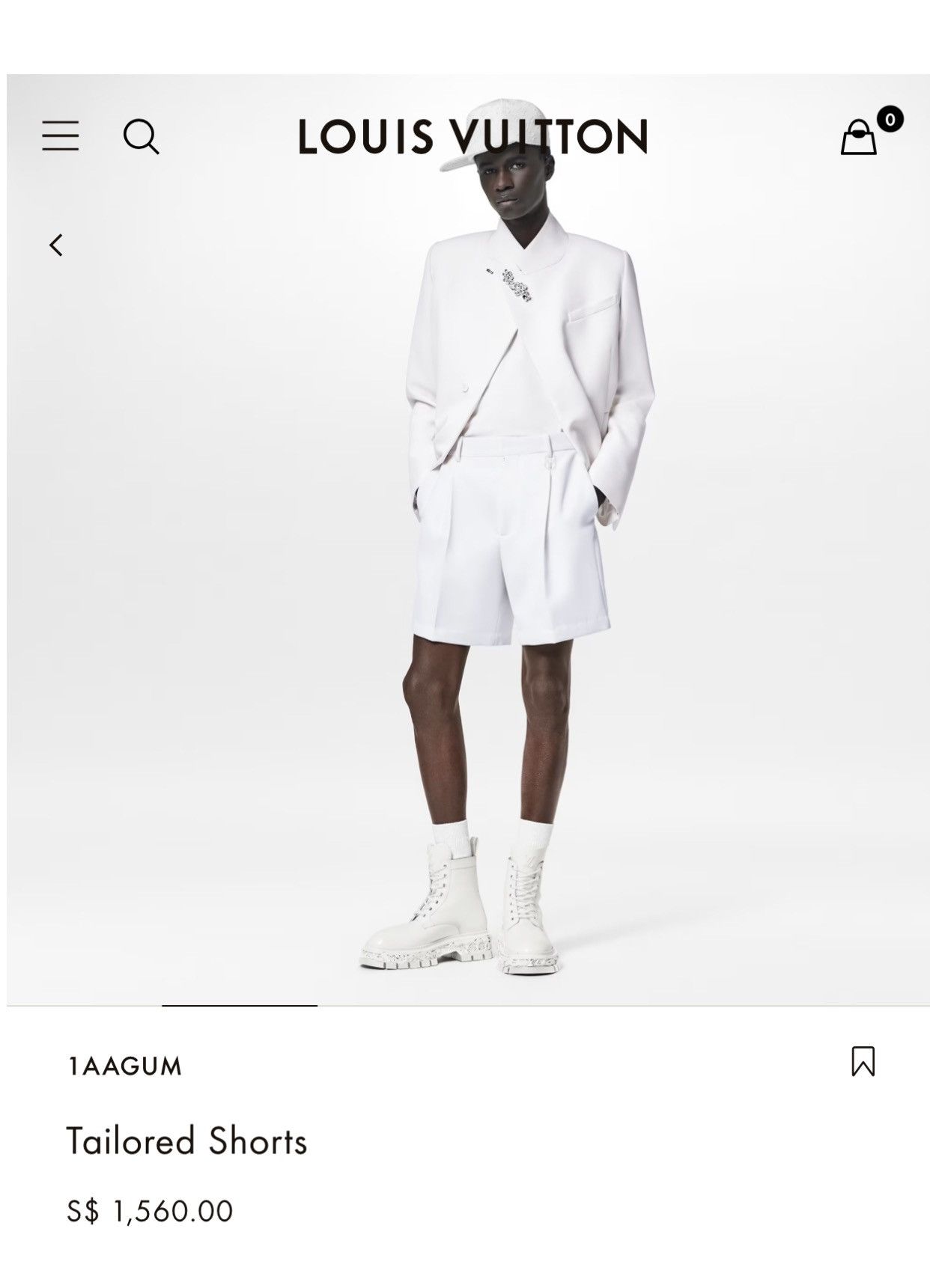 Louis Vuitton Louis Vuitton white tailored shorts 38 Size US 32 / EU 48 - 1 Thumbnail