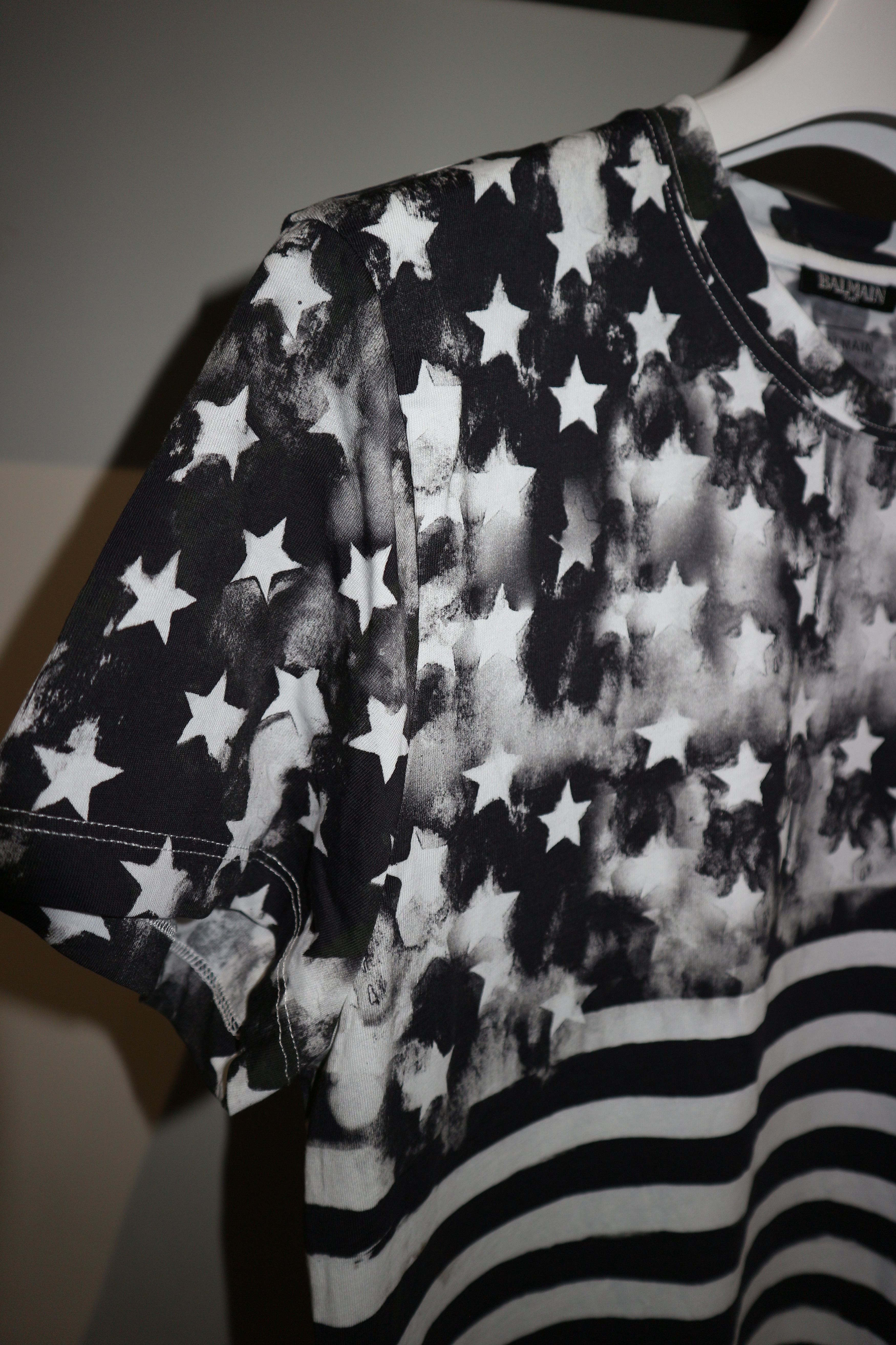 Balmain stars and stripes t-shirt Size US L / EU 52-54 / 3 - 3 Thumbnail