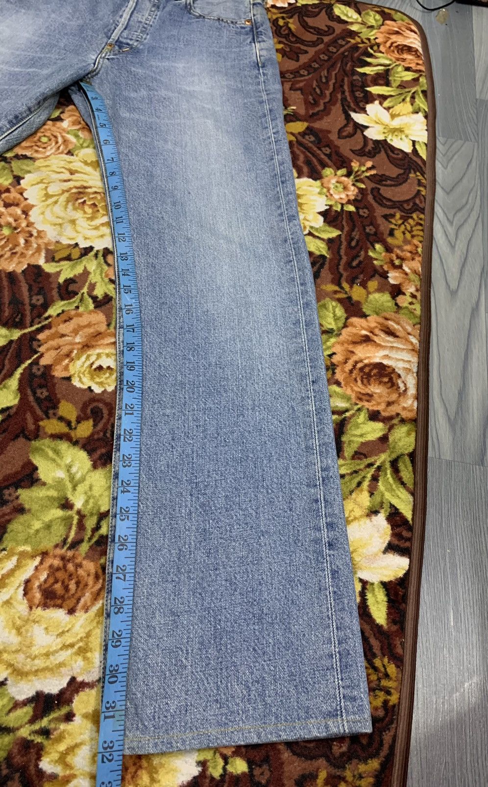 Levi's LEVIS Big E 702-XX Buckle Button Fly Selvedge Denim Jeans Size US 28 / EU 44 - 10 Thumbnail